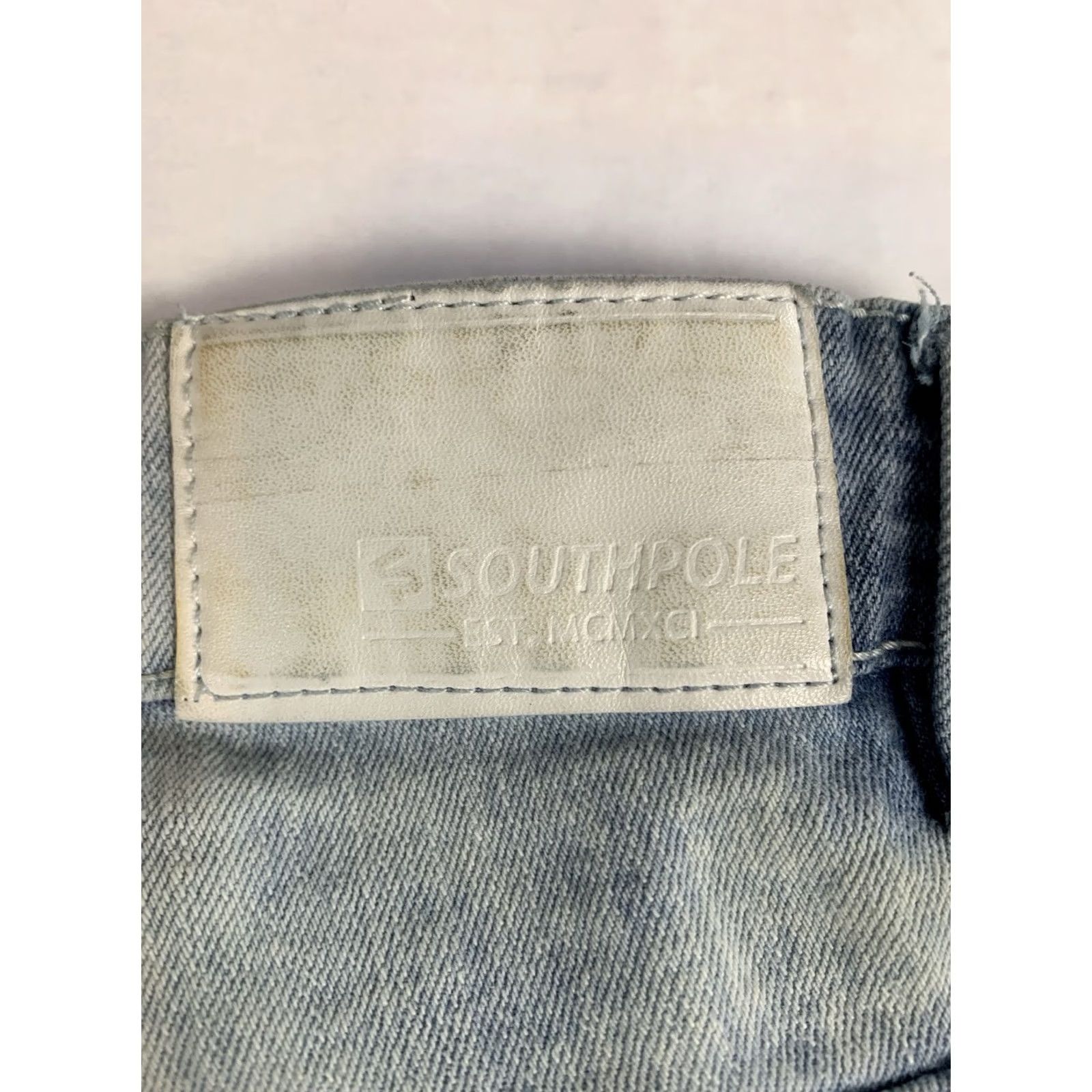 Southpole VINTAGE Southpole Shorts Mens 38 Blue Slim Bermuda Denim 5-Pocket Distressed Hip Hop Grunge Streetwear Punk Retro 90s Boys? Size US 38 / EU 54 - 5 Thumbnail