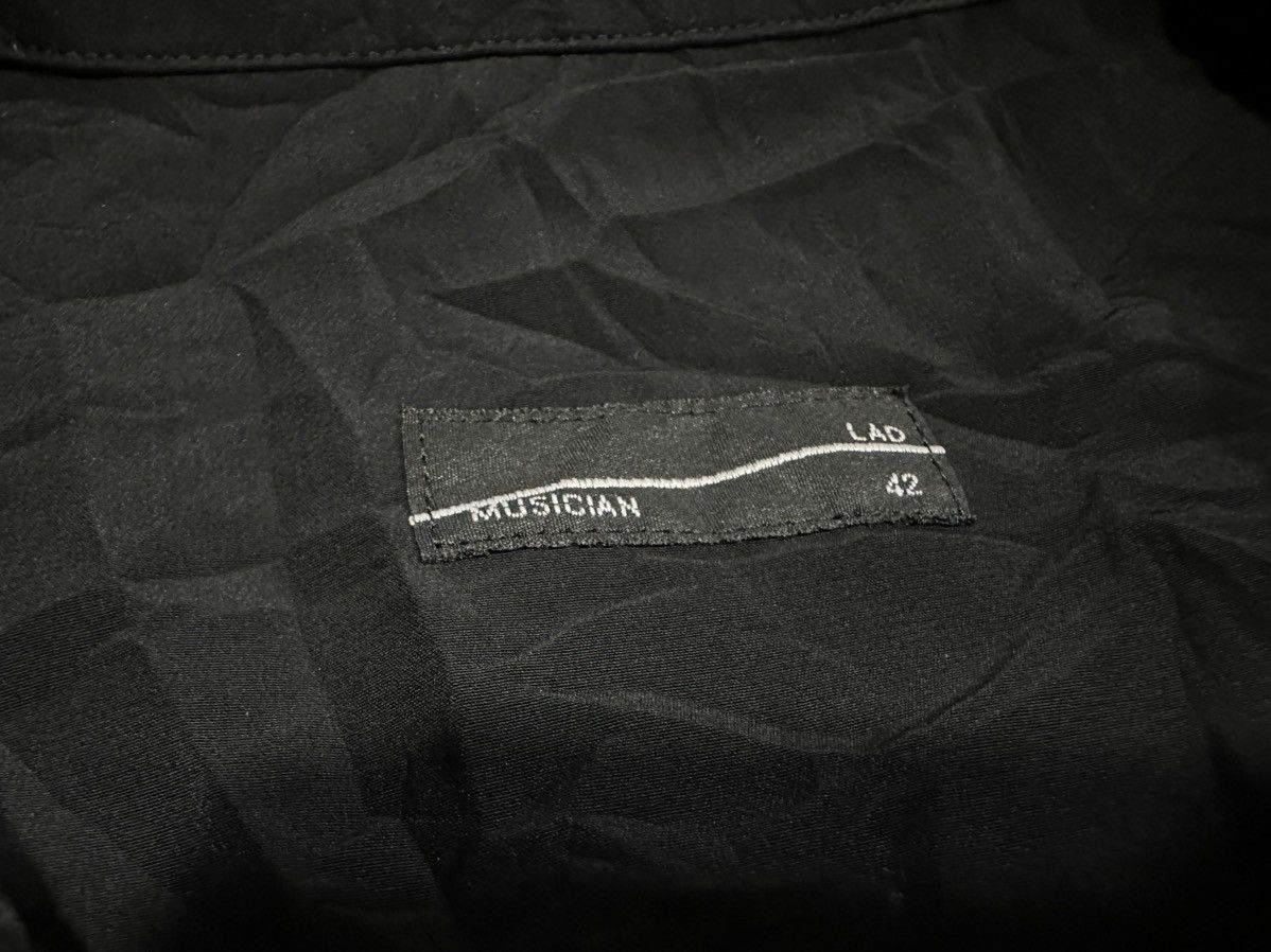Japanese Brand × Lad Musician 🔥Rare Archived Aw22 Lad Musician Shirt Black Sheer Size US L / EU 52-54 / 3 - 14 Thumbnail