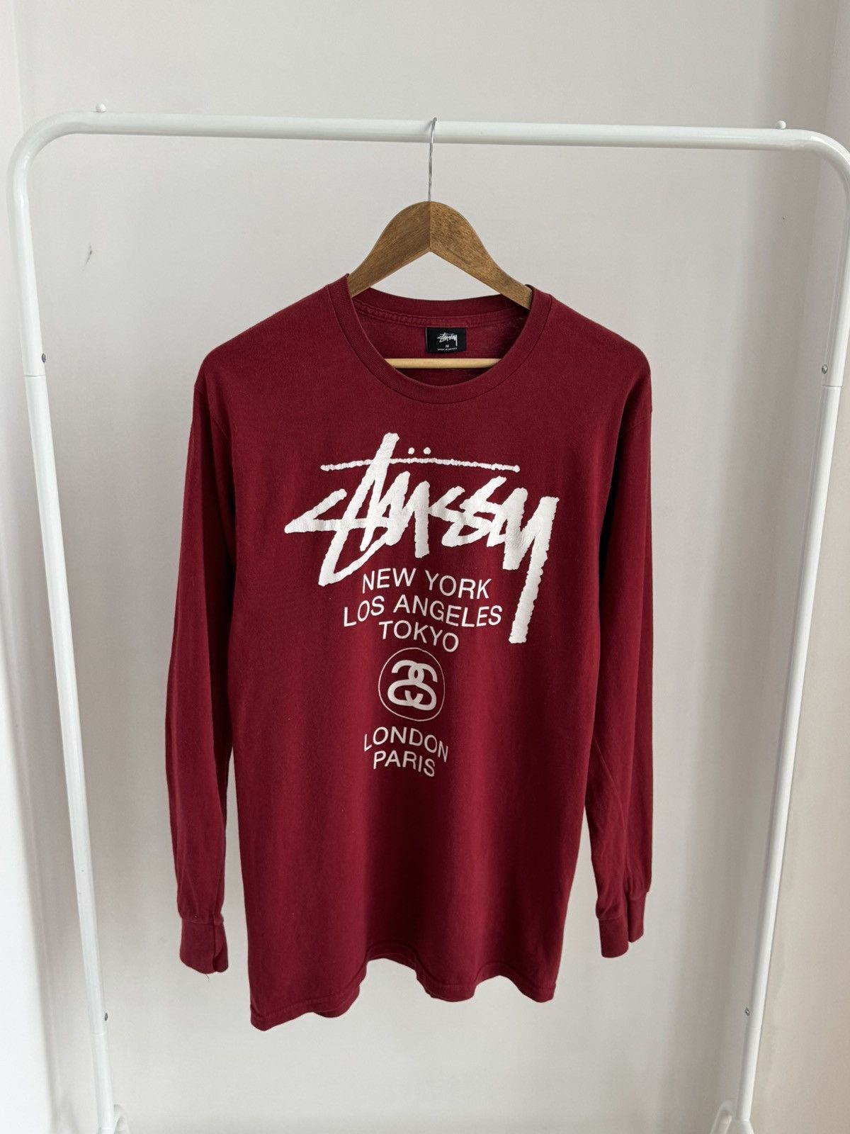 Stussy Stussy All Print Big Logo Long Sleeve Shirt Skate Men Size M Size US M / EU 48-50 / 2 - 1 Thumbnail