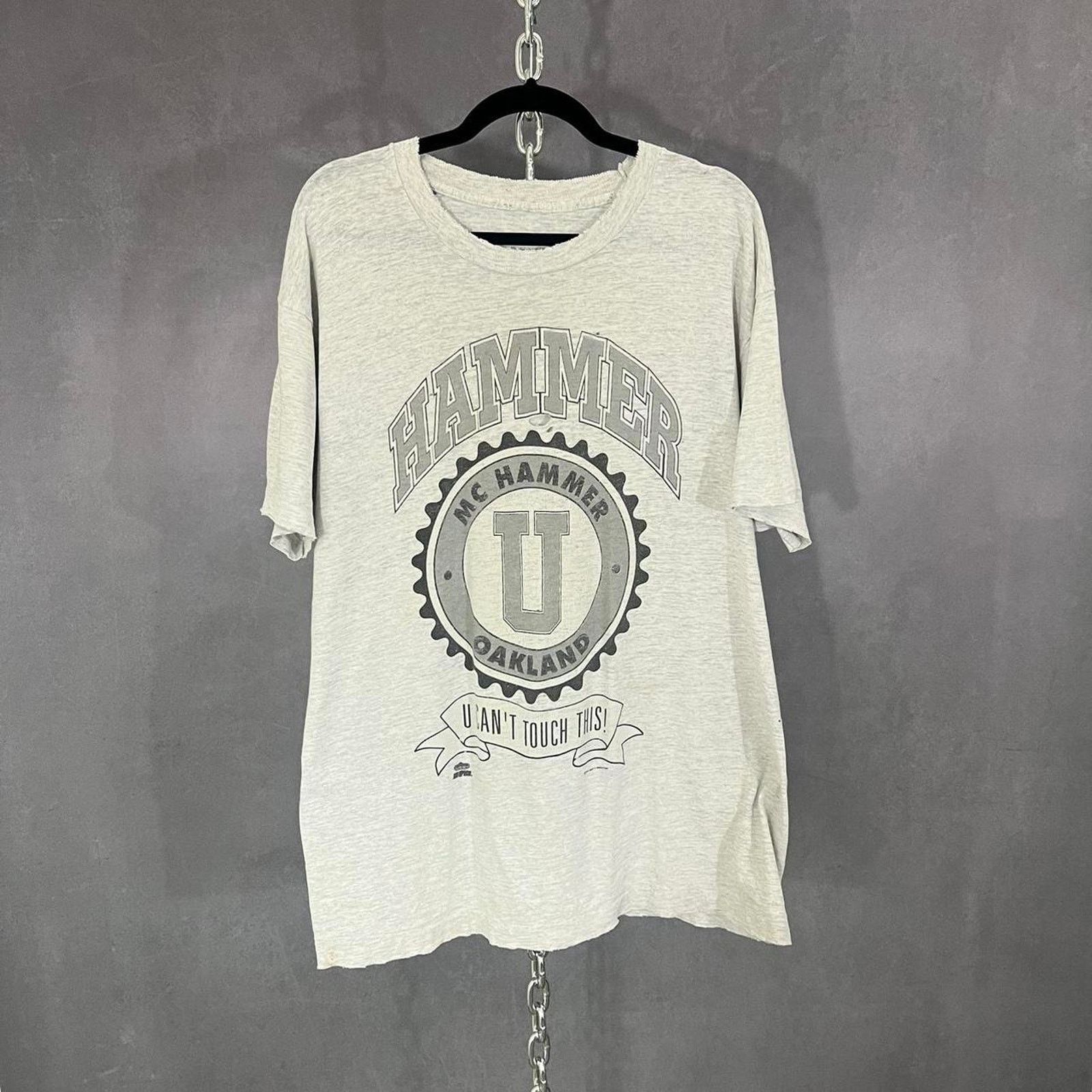 Band Tees × Vintage Vintage 1991 MC Hammer u can’t touch this shirt Fits XL Size US XL / EU 56 / 4 - 1 Thumbnail