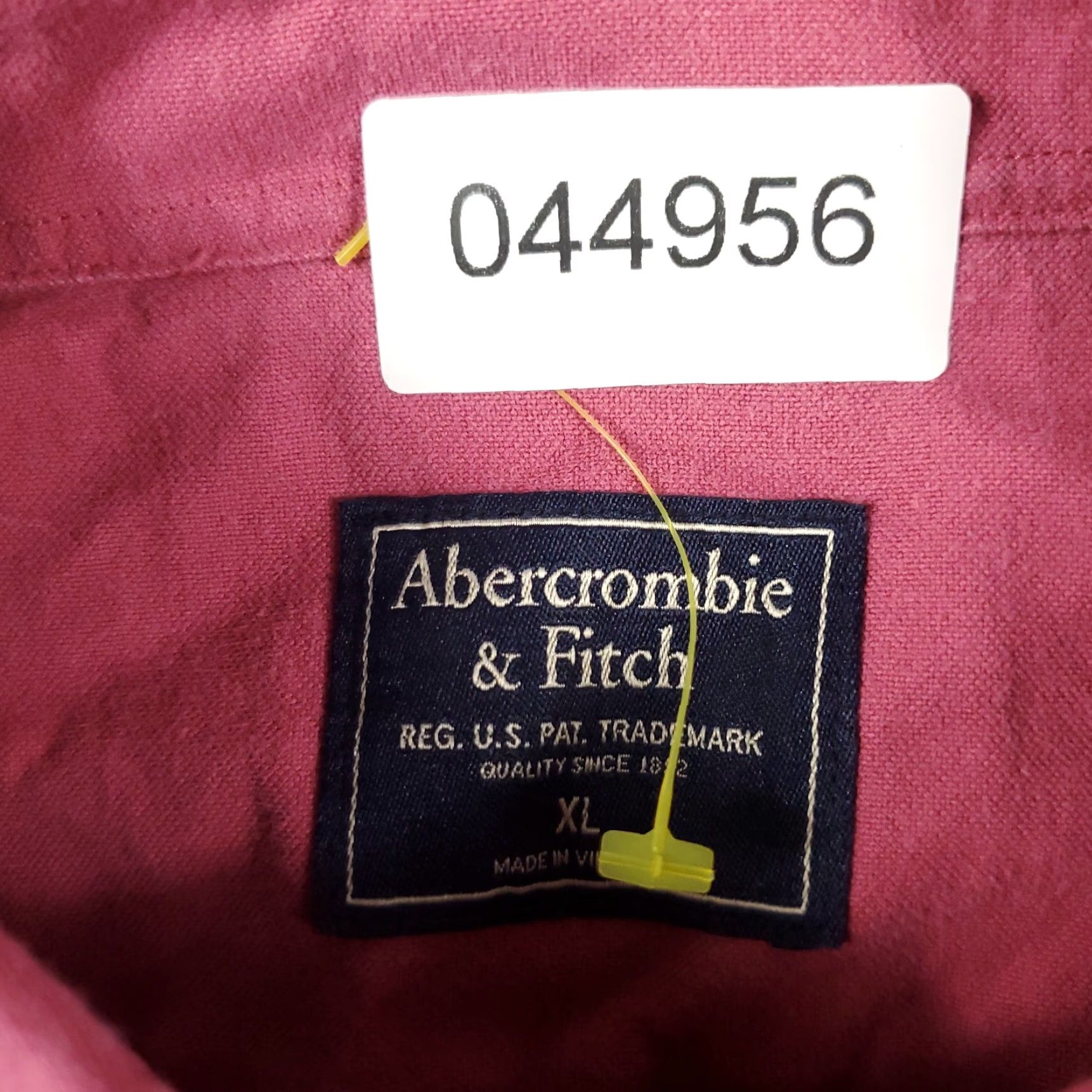 Abercrombie & Fitch Abercrombie & Fitch Button-Up Shirt Mens XL Pink Casual Long Sleeve Woven Classic Size US XL / EU 56 / 4 - 6 Thumbnail