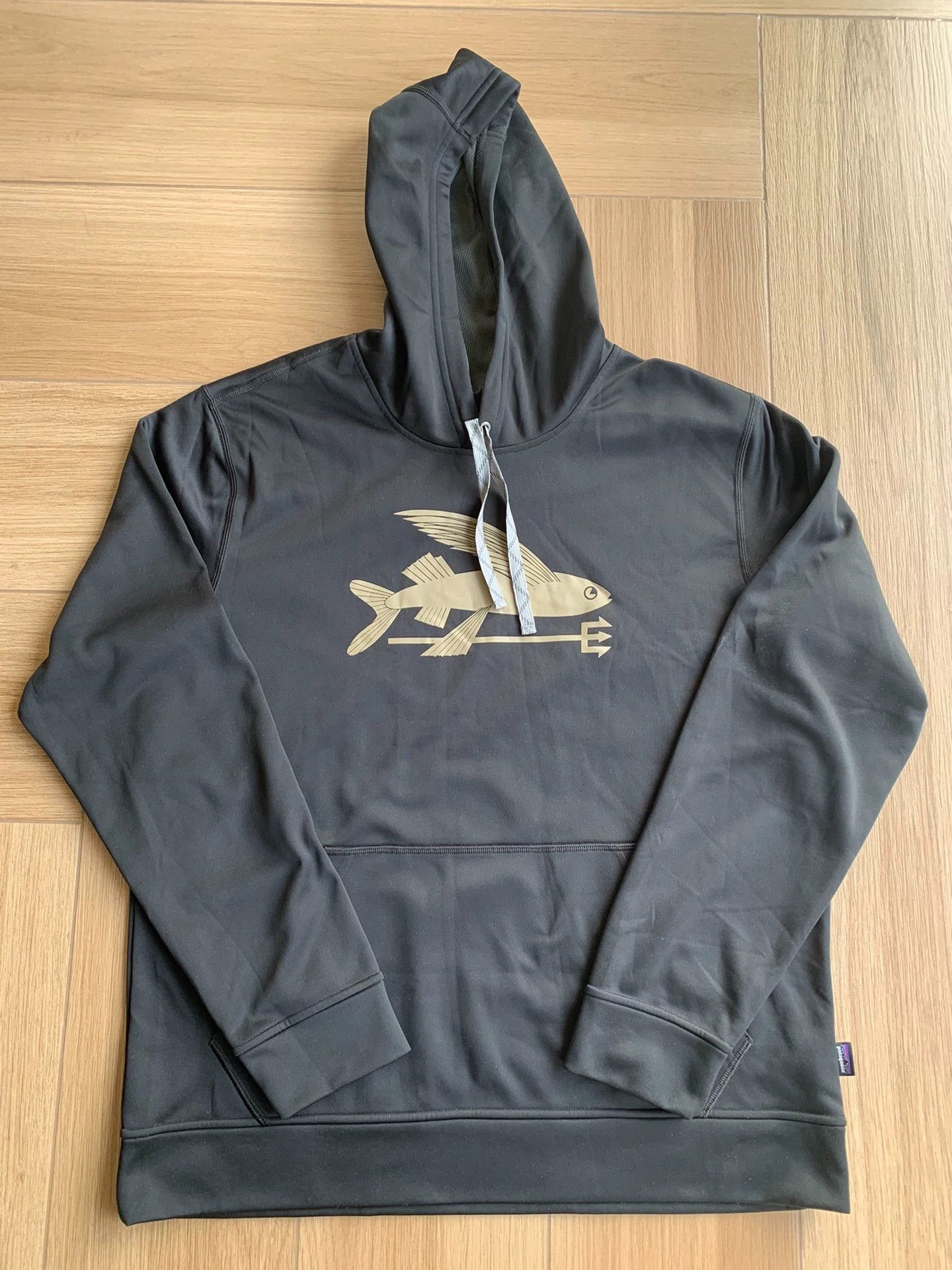 Patagonia PATAGONIA Golden Fish Men's Black Fleece Hoodie L Size US L / EU 52-54 / 3 - 1 Thumbnail