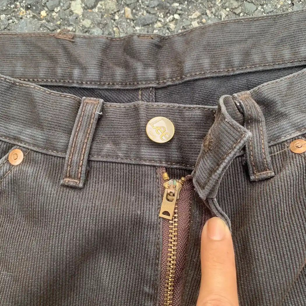 Japanese Brand Vintage Lee Japan Black Faded Trousers Hickory Pants Size US 29 - 7 Thumbnail