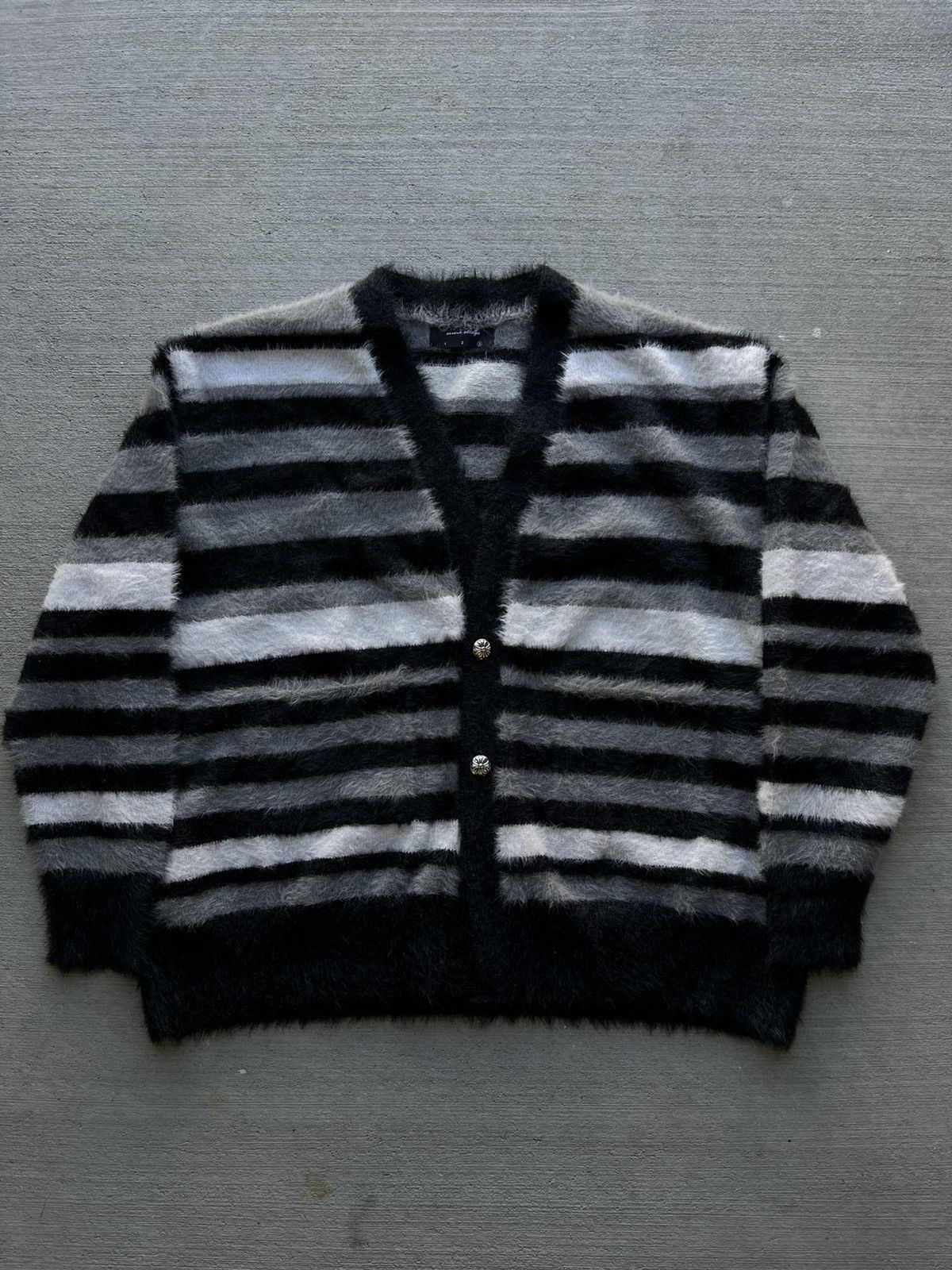 Dingyun Zhang × Marni striped mohair cardigan Size XL / US 12-14 / IT 48-50 - 1 Thumbnail