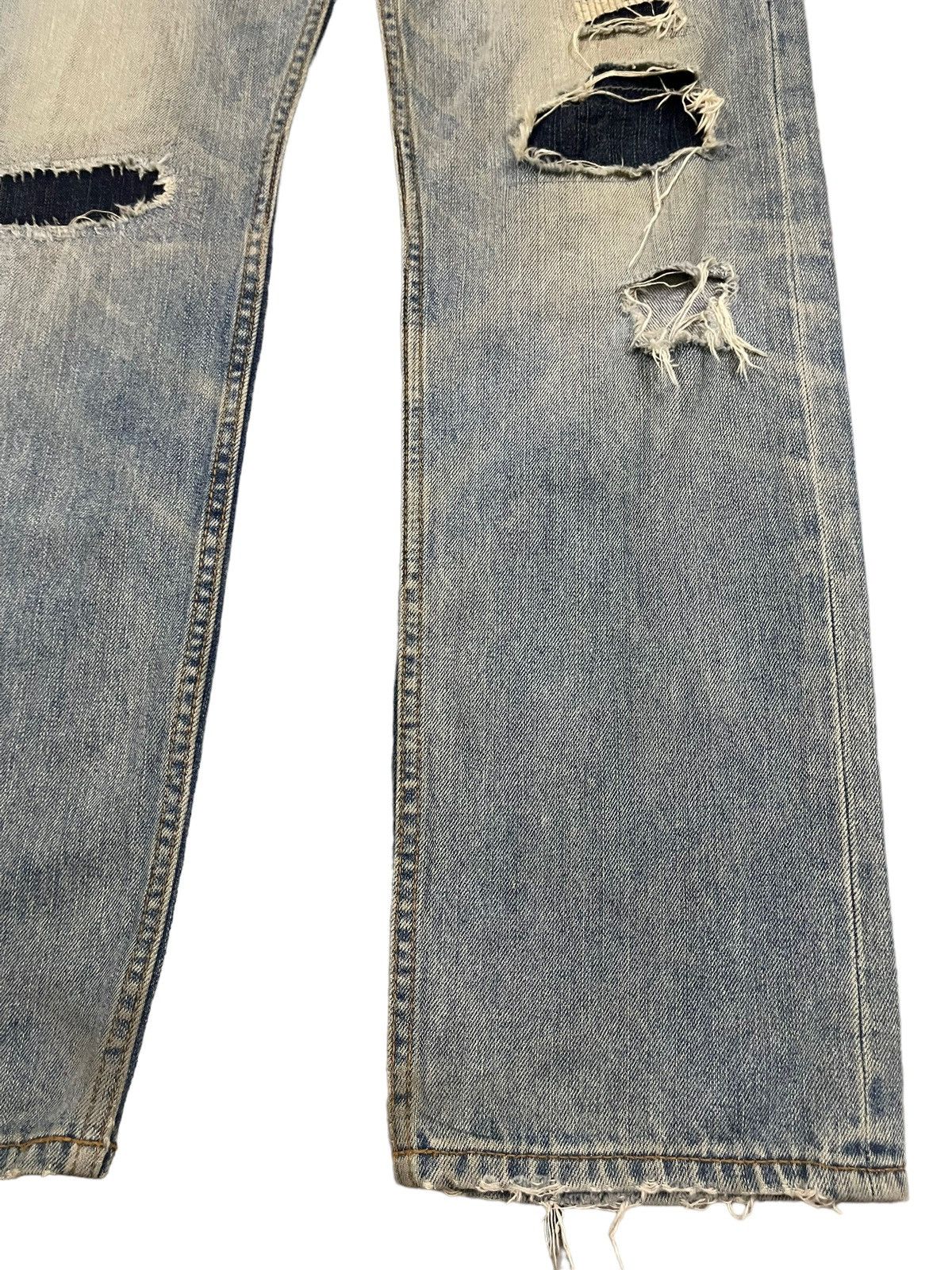 14th Addiction Vintage Japanese Brand Blue Wash Distressed Style Jeans Size US 30 / EU 46 - 6 Thumbnail