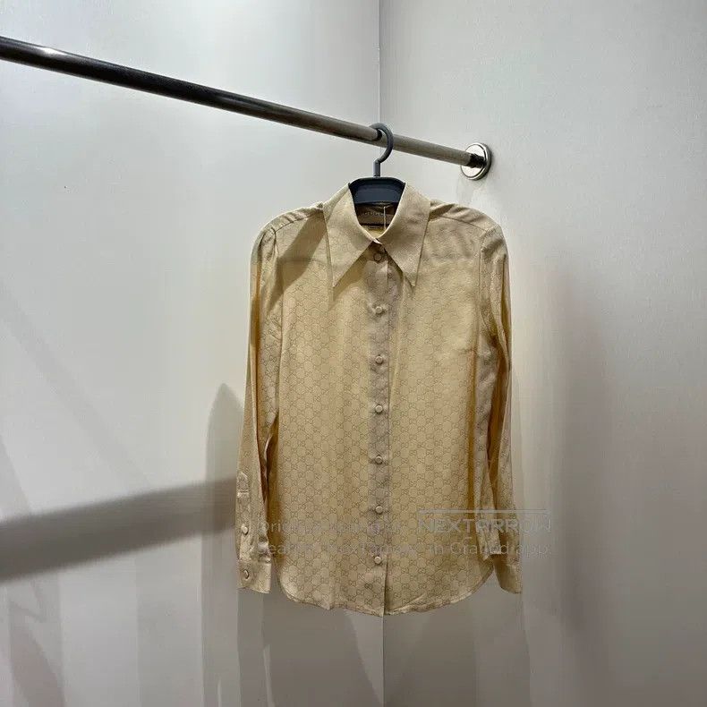 Gucci Gucci Full-print double G silk long-sleeved shirt Size XS / US 0-2 / IT 36-38 - 1 Thumbnail