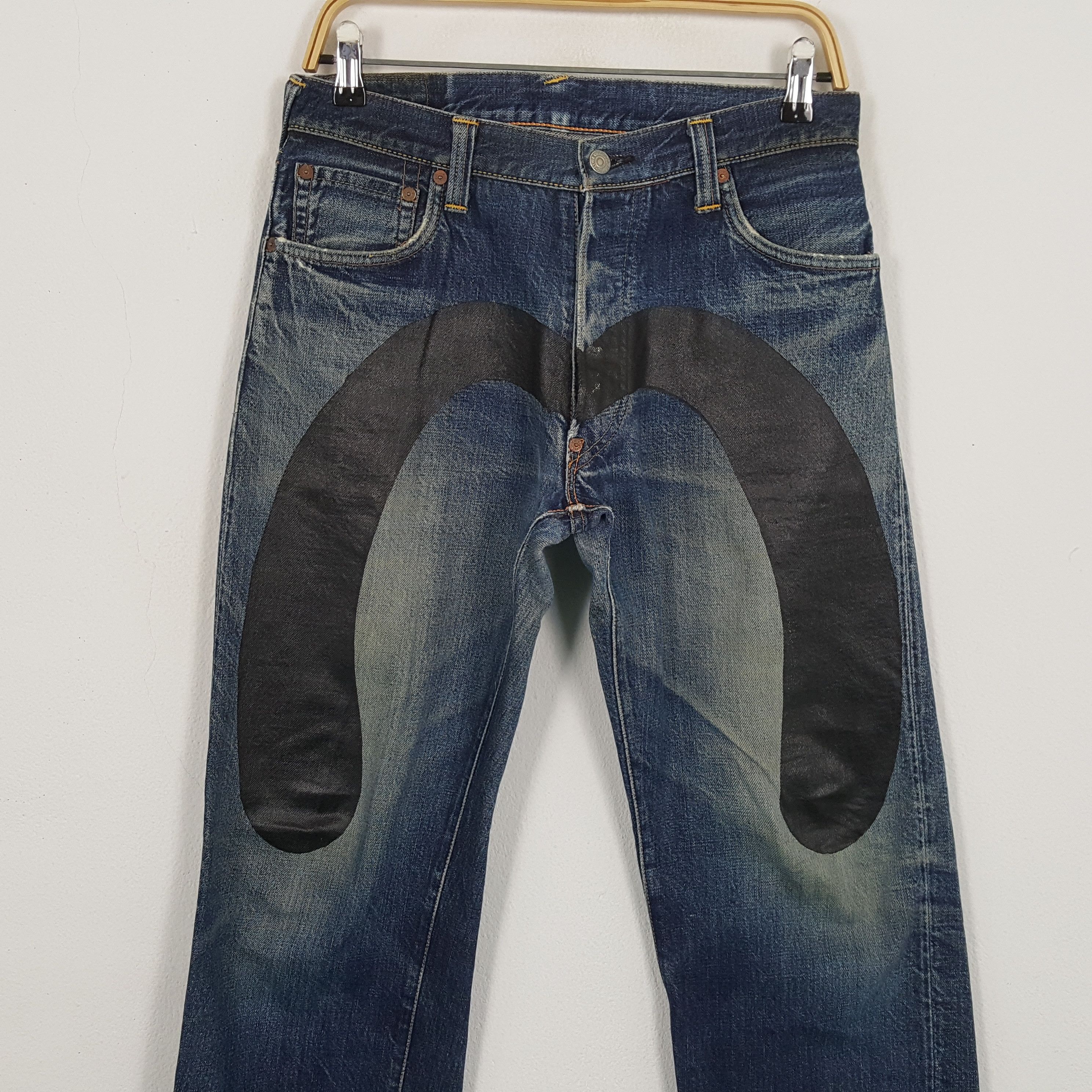 Evisu × Japanese Brand × Vintage Vintage EVISU Japanese Brand Daicock Custom Design Jeans Size US 29 - 2 Thumbnail