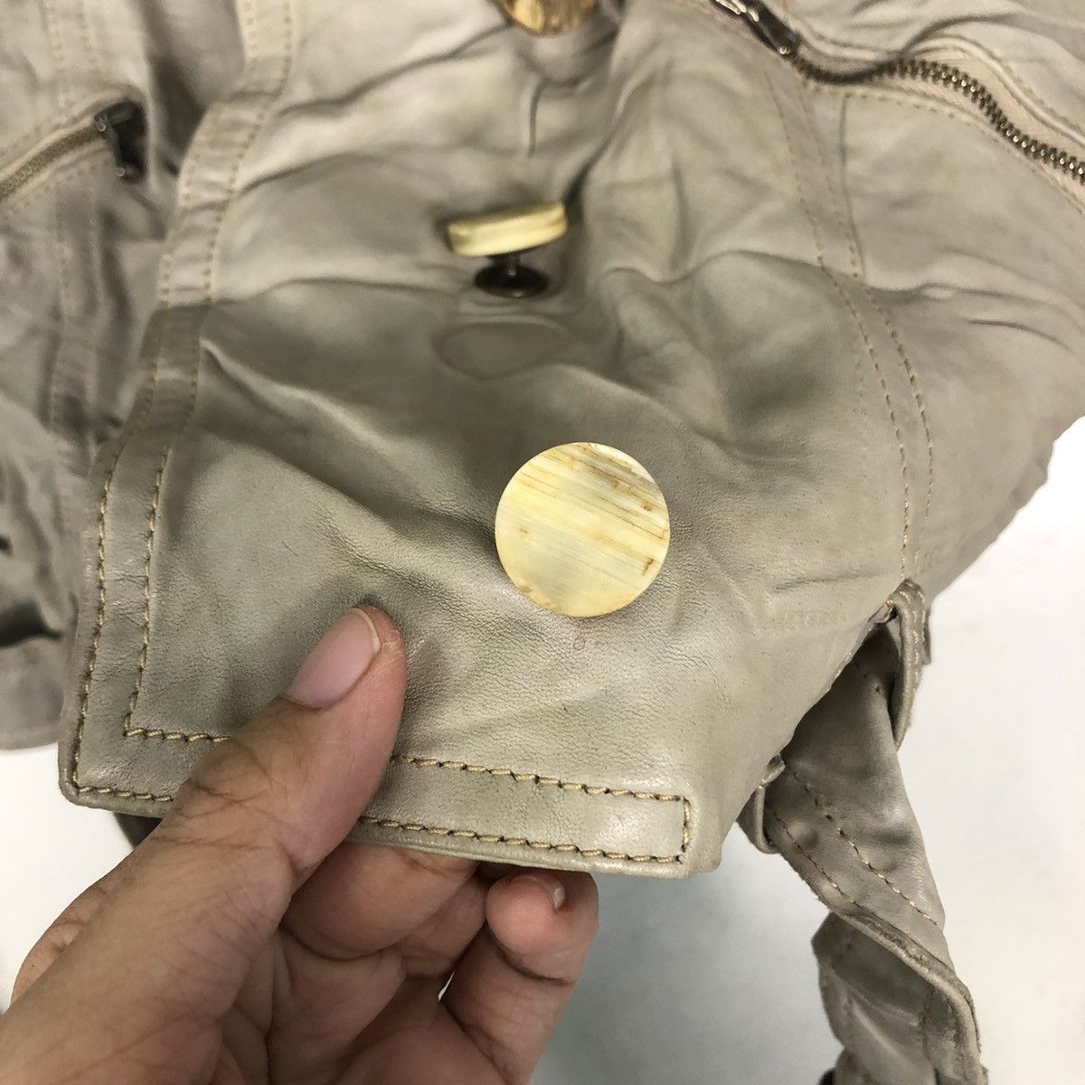 Japanese Brand 🔥90’s Vintage True Leather Biker Jacket Cropped Vera Pelle Size US S / EU 44-46 / 1 - 14 Thumbnail