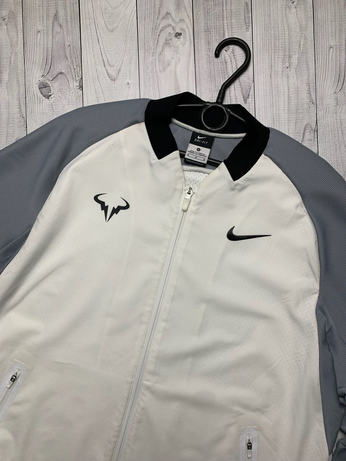 Nike × Vintage Vintage Nike Tennis jacket Rafael Nadal size M logo Size US M / EU 48-50 / 2 - 2 Thumbnail