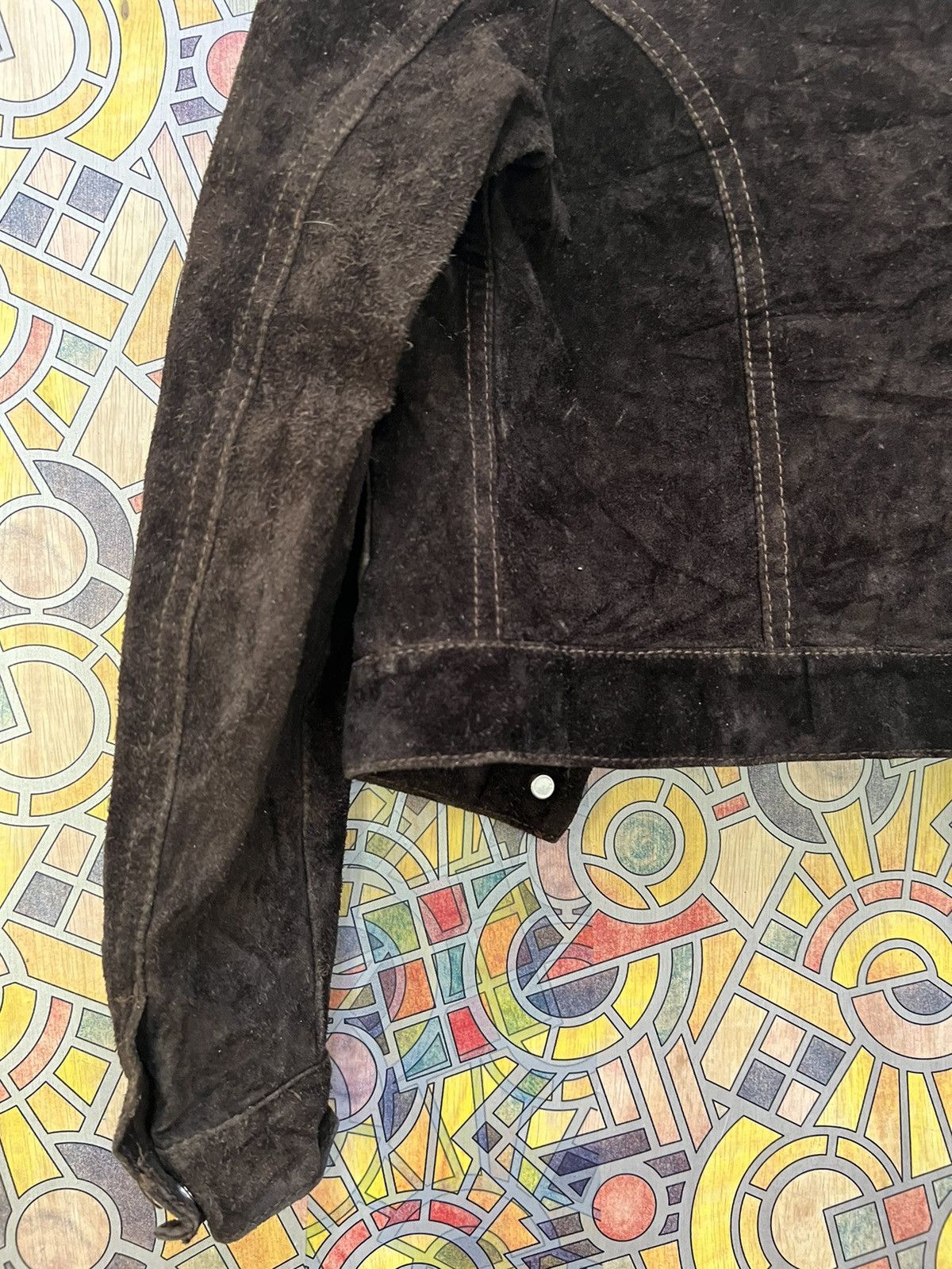 Japanese Brand × Levi's Levis Leather Jacket Size XS / US 0-2 / IT 36-38 - 6 Thumbnail