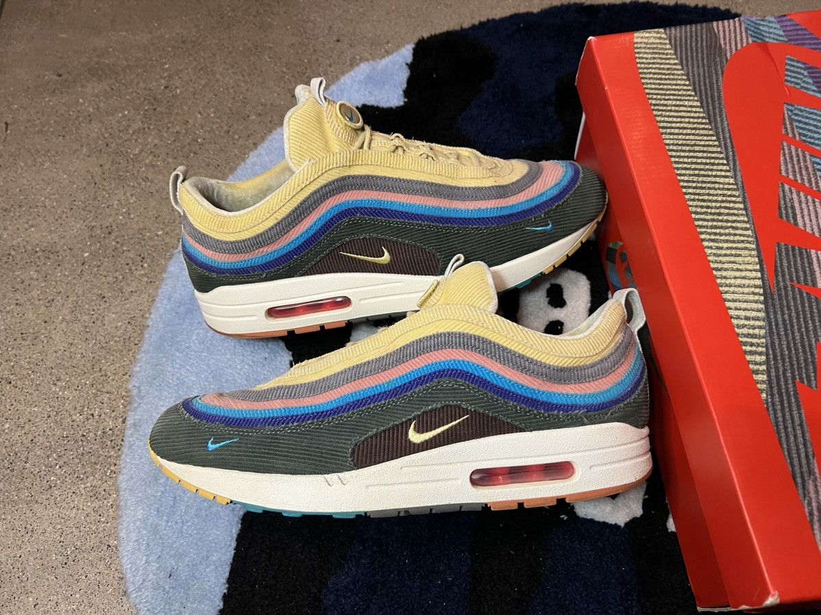 image of Nike Air Max 1/97 Sean Wotherspoon Shoes in Yellow, Men's (Size 11.5)