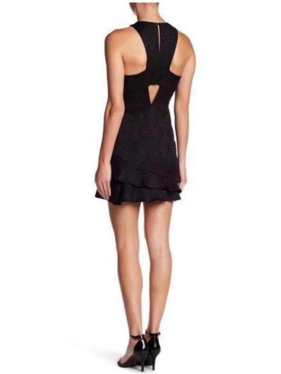 Parker Parker Barcelona Halter Ruffle Hem Mini Dress Black Sz. XS Size XS / US 0-2 / IT 36-38 - 3 Thumbnail