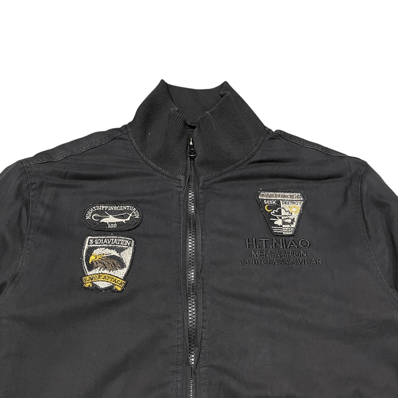 Japanese Brand Vintage H.T.NIAO Airborne Bomber Jacket Size US XL / EU 56 / 4 - 2 Thumbnail