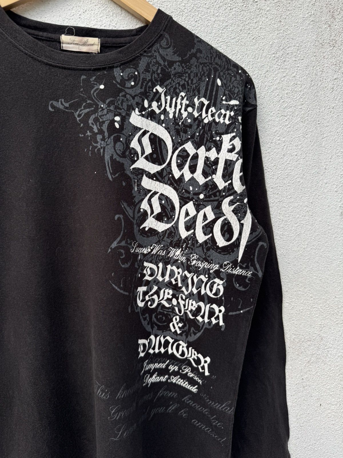 If Six Was Nine Japanese Wild Poems Long Sleeve Gothic Punk Styled Size US L / EU 52-54 / 3 - 3 Thumbnail