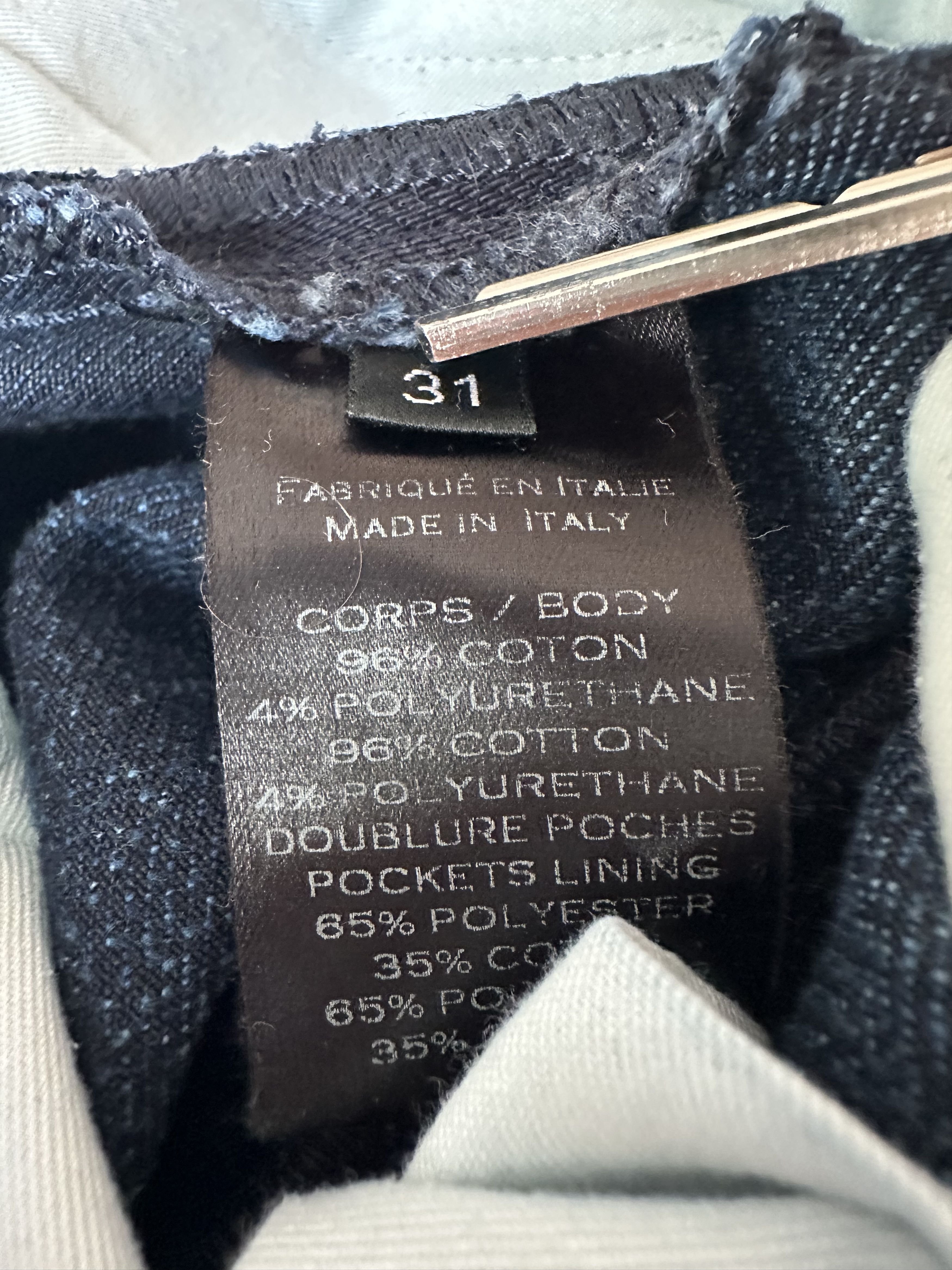 Balmain SS17 Balmain Navy Washed Biker Denim Oilver Roustreing Era Size US 31 - 12 Thumbnail