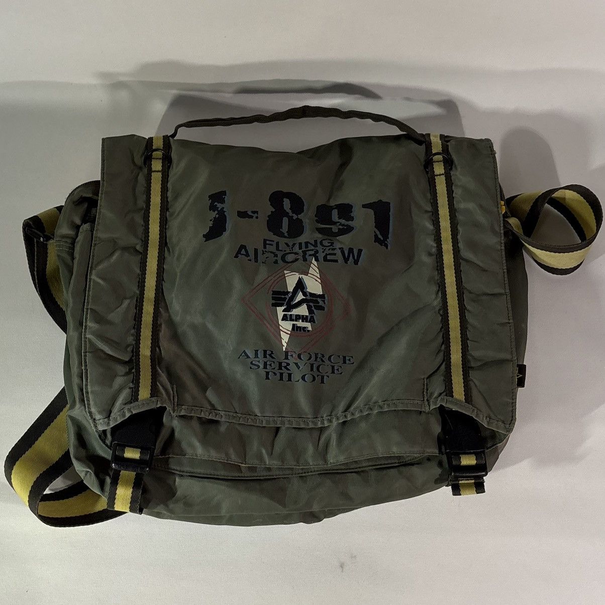 Alpha Industries Alpha Industries J-891 Flying AC AFS PILOT Messenger Bag Size ONE SIZE - 3 Thumbnail