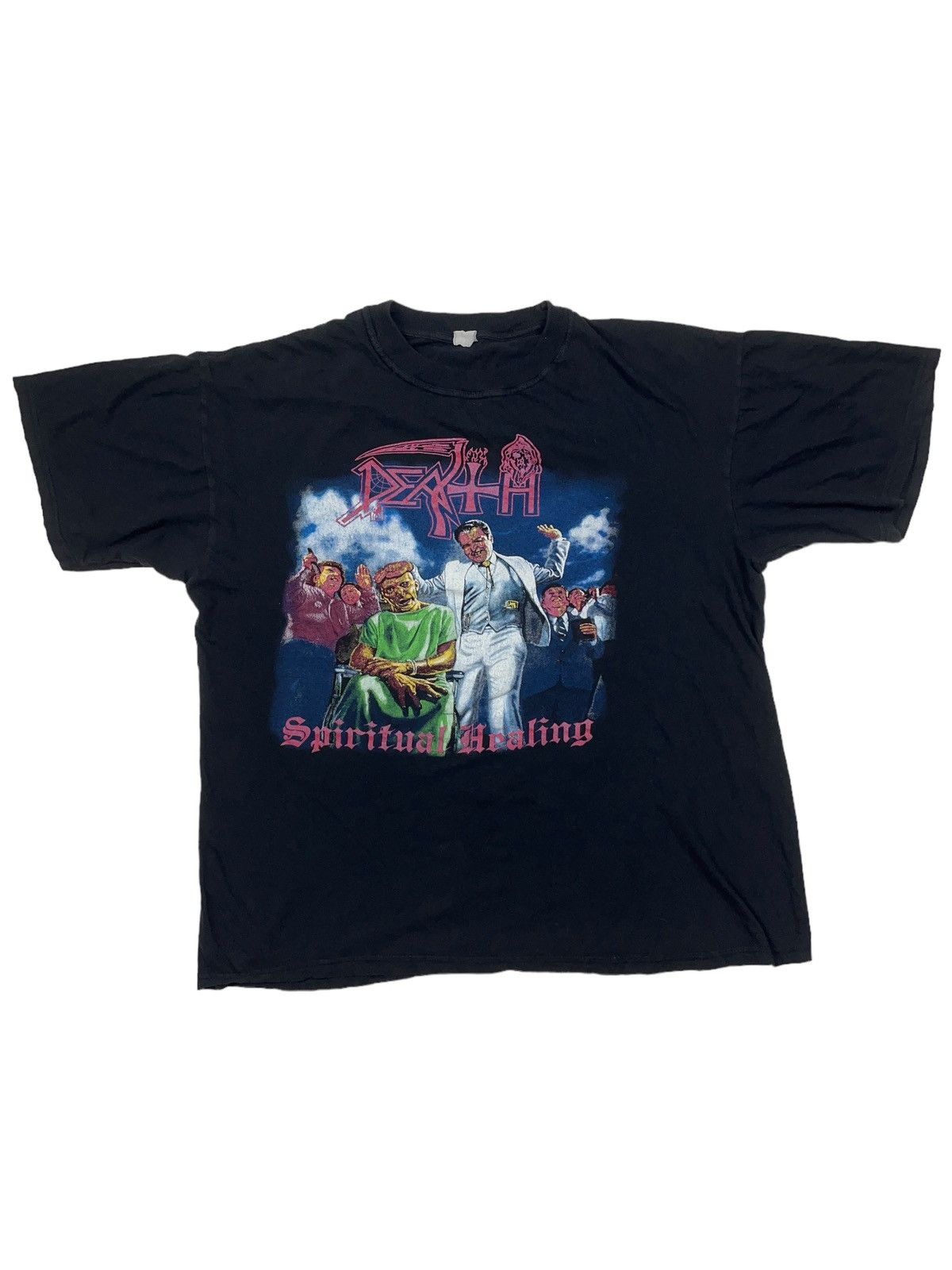 Band Tees Vintage 90s Death Spiritual Healing T-shirt Size US XL / EU 56 / 4 - 1 Thumbnail