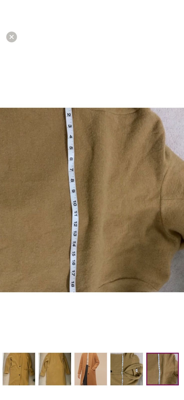 Aritzia Wilfred Dujardin Mustard Yellow Wool Coat Size S / US 4 / IT 40 - 14 Thumbnail