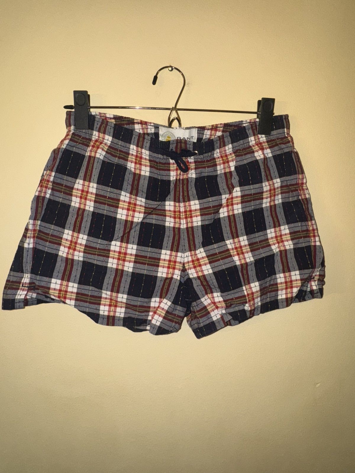 Gant Gant by Michael Bastian Plaid Swim Trunks, X-Small Size US 28 / EU 44 - 1 Thumbnail