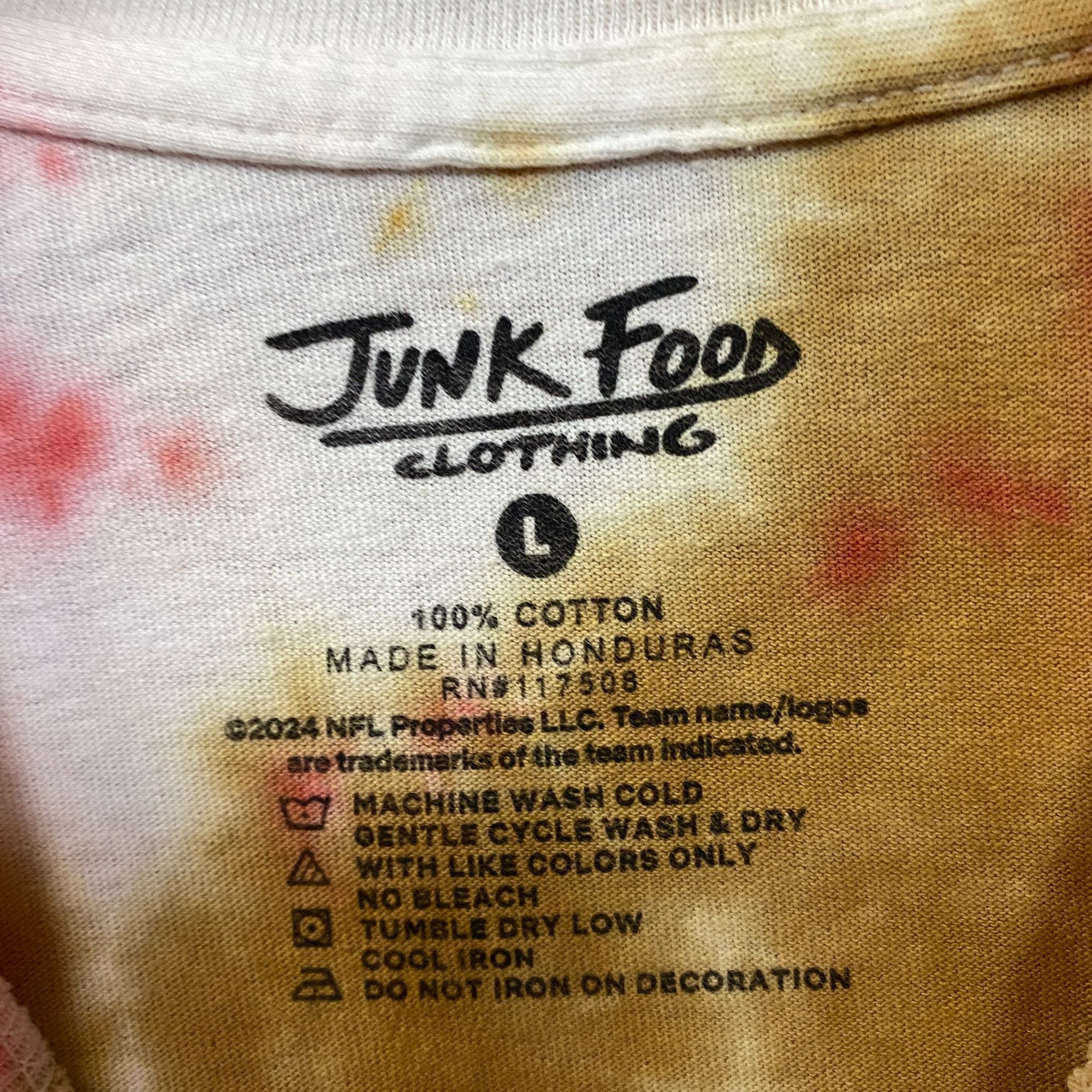 Junk Food San Francisco 49ers Football Tie-Dye T-Shirt Large Size US L / EU 52-54 / 3 - 4 Thumbnail