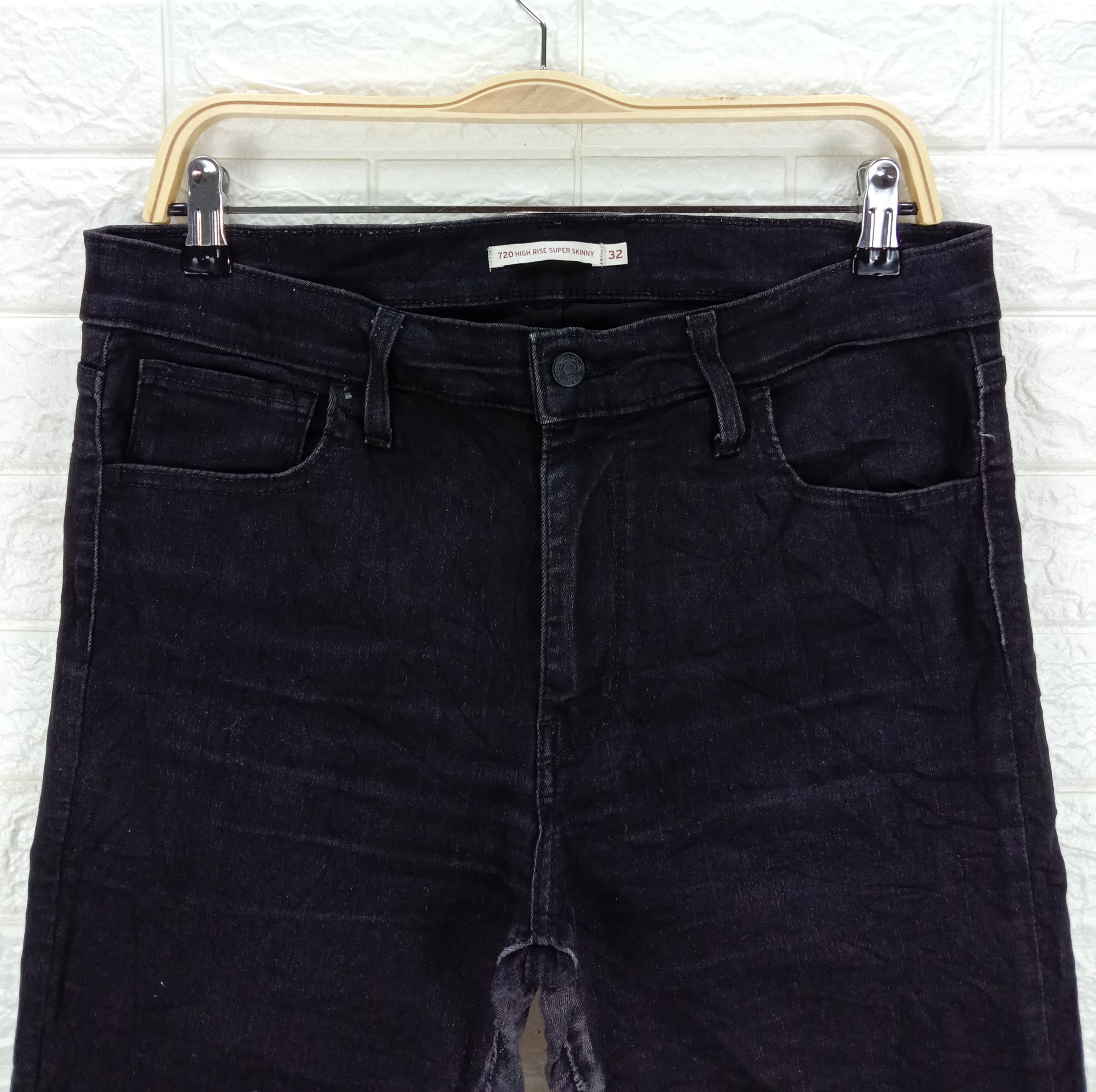 Levi's Vintage Levi's 720 Black Jeans Size 32" / US 10 / IT 46 - 2 Thumbnail