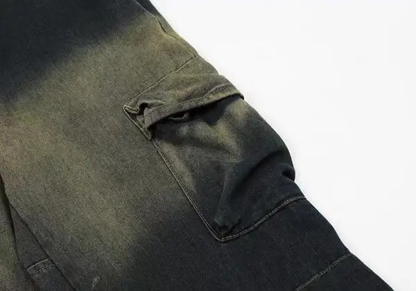 VIBE Retro color contrast straight jeans hiphop mopping pants Size US 34 / EU 50 - 8 Thumbnail