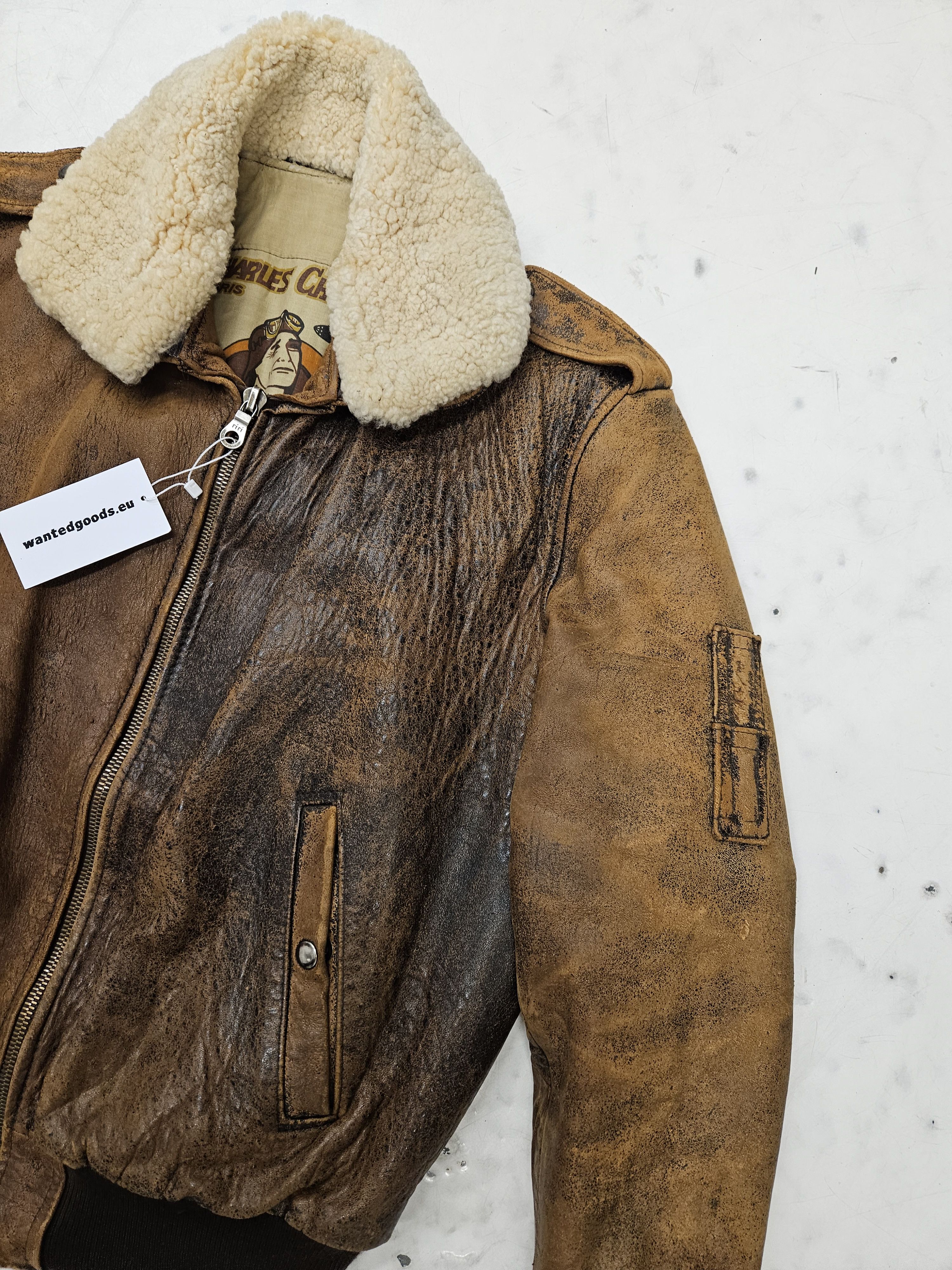Chevignon Vintage chevignon distressed aviator bomber leather jacket Size US M / EU 48-50 / 2 - 3 Thumbnail
