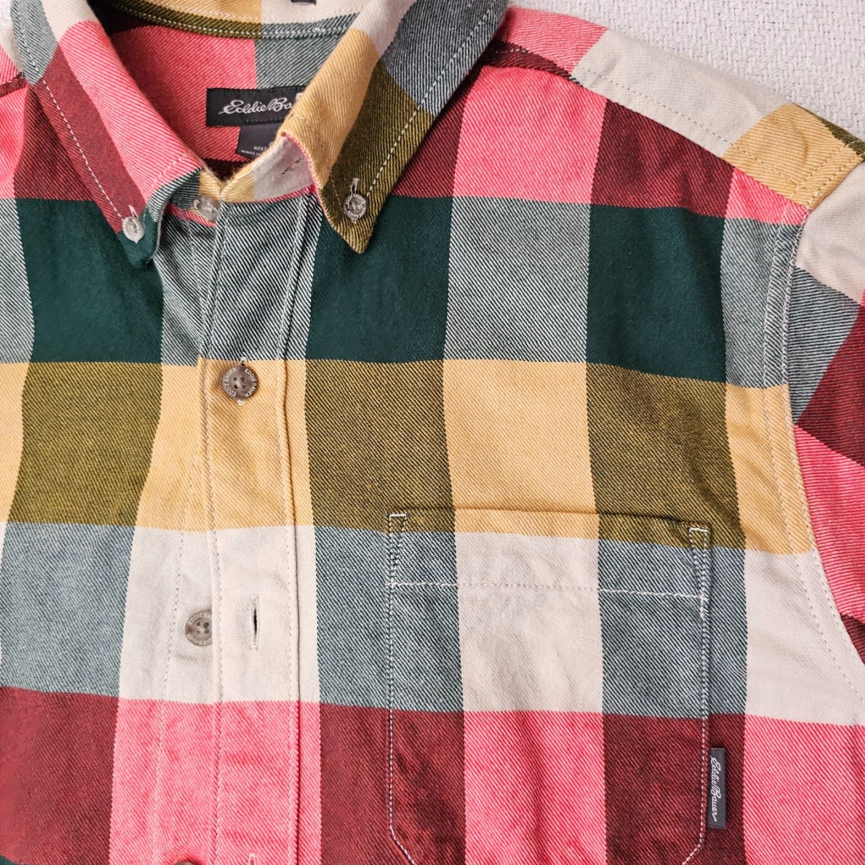 Eddie Bauer Eddie Bauer Button-Up Flannel Shirt Men's S Small Casual Check 100% Cotton Long Sleeve Multicolor Size US S / EU 44-46 / 1 - 3 Thumbnail
