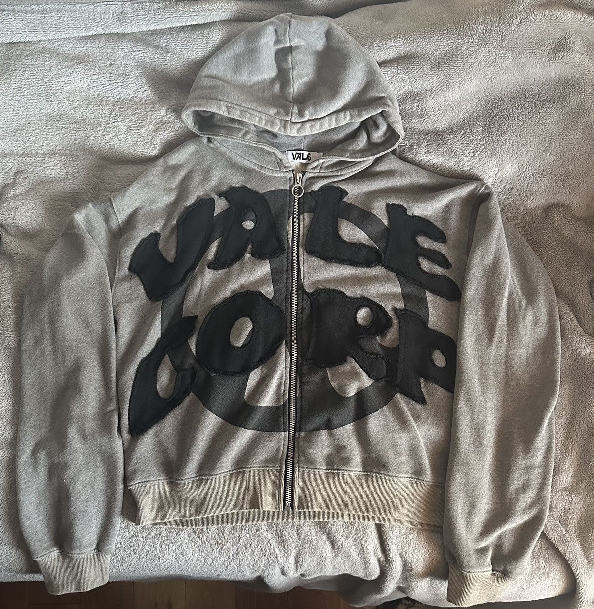 image of Grey Valelives Hoodie, Men's (Size Large)