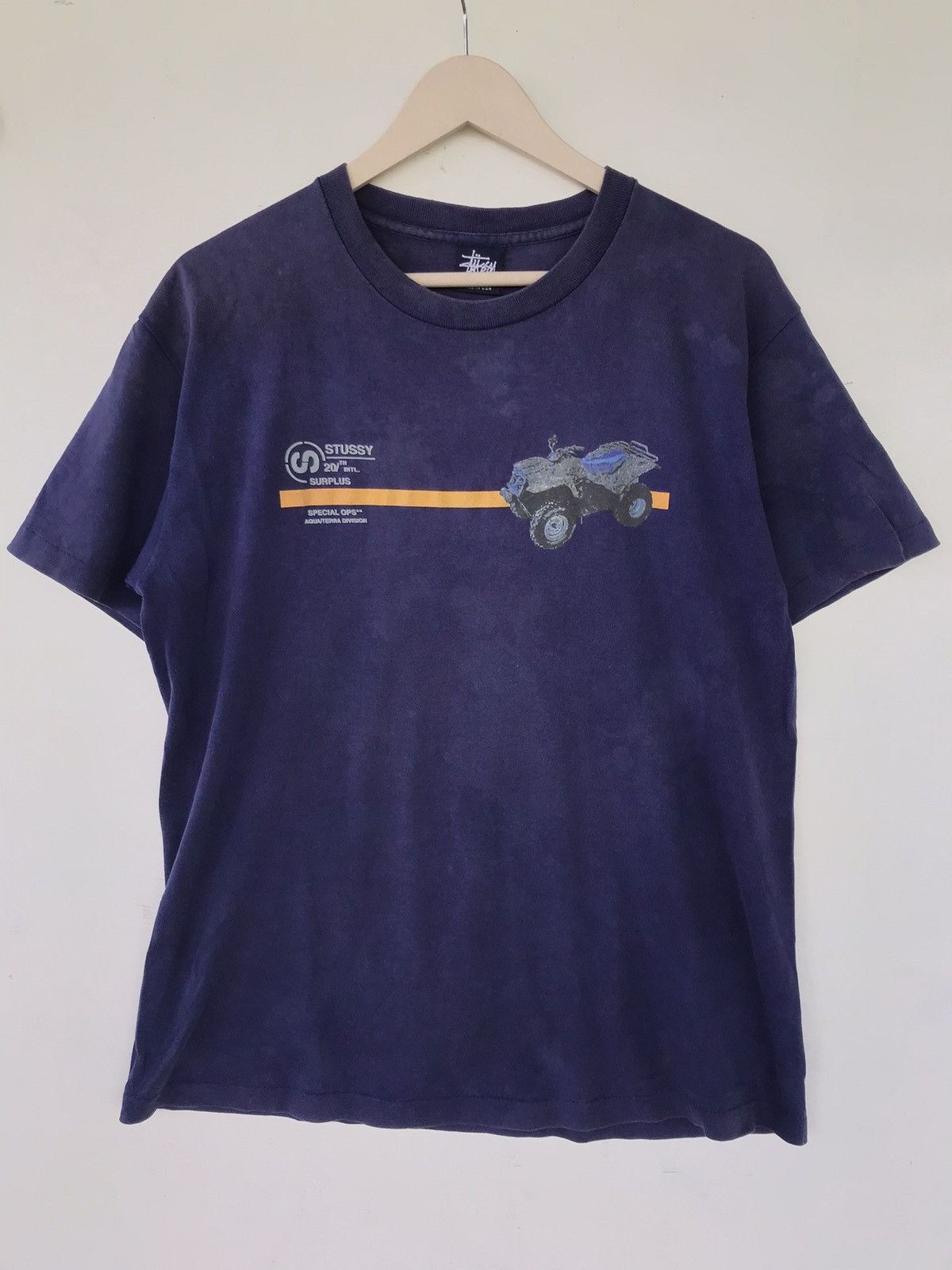 Stussy × Vintage Vintage STUSSY 20th intl surplus special ops t shirt Size US L / EU 52-54 / 3 - 1 Thumbnail