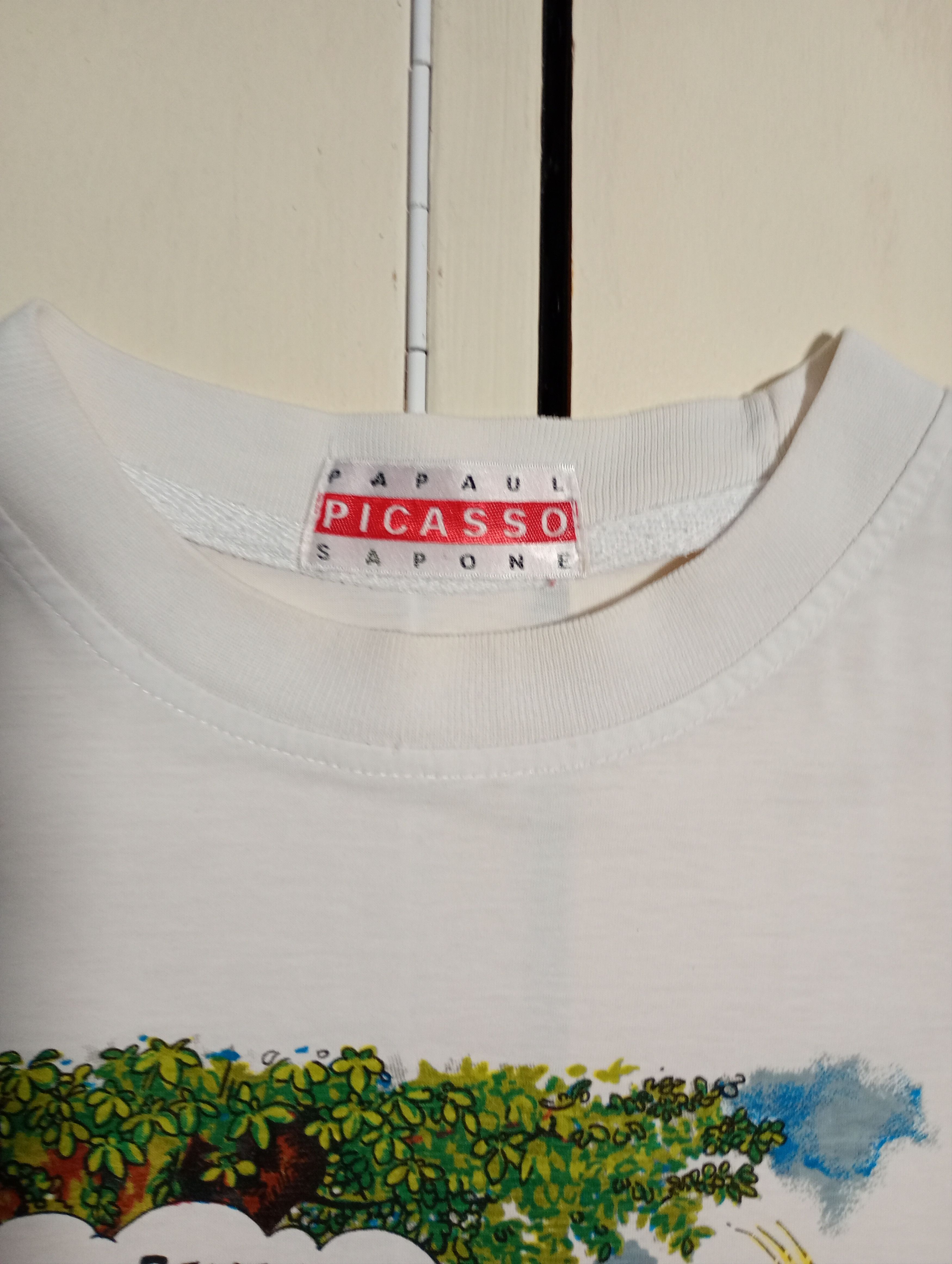 Vintage Papaul Picasso Sapone T-Shirt Vintage 90's Size US L / EU 52-54 / 3 - 7 Thumbnail