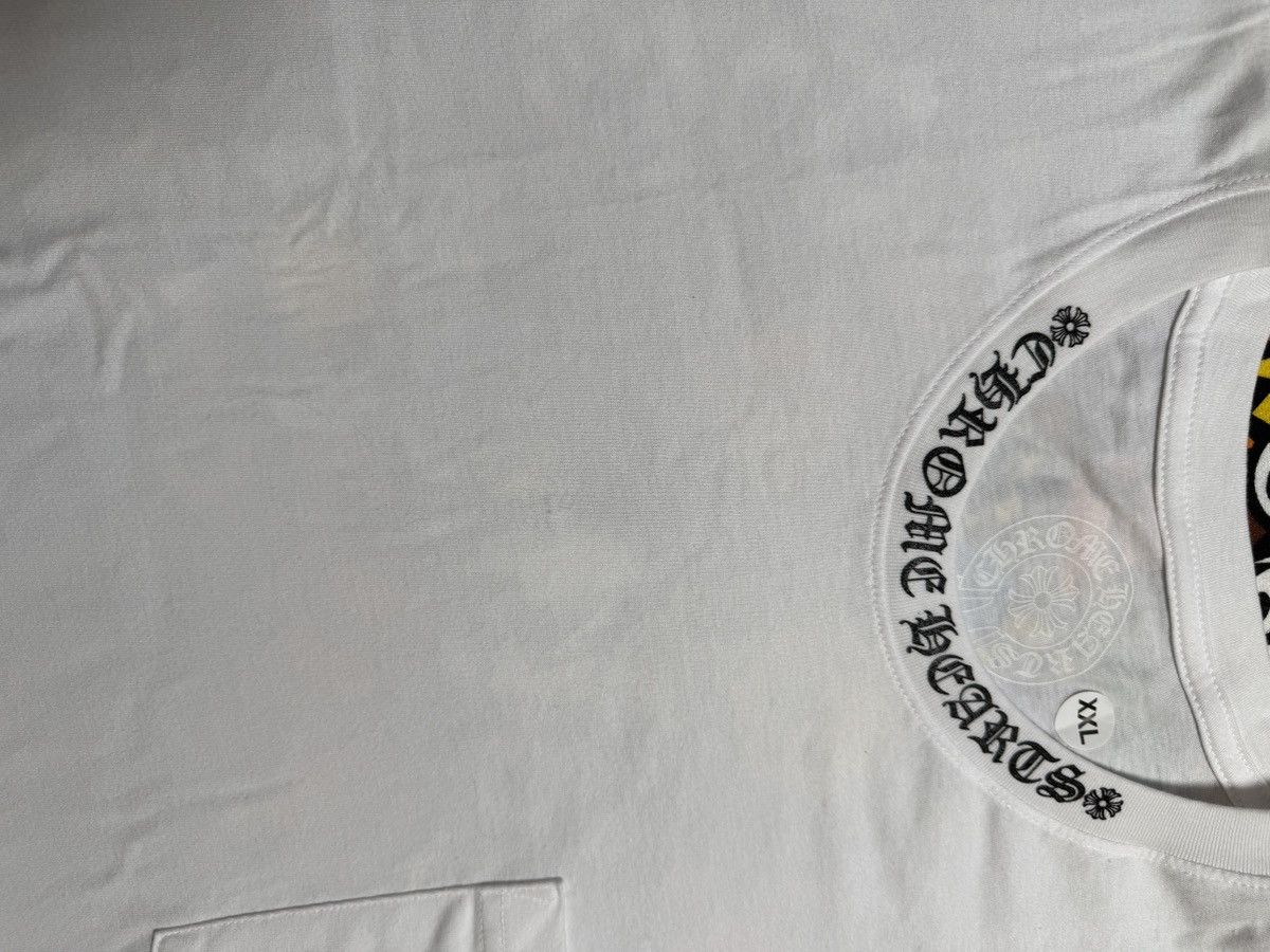 Chrome Hearts Chrome Hearts White Script Logo Long Sleeve Tee Size US XXL / EU 58 / 5 - 15 Thumbnail