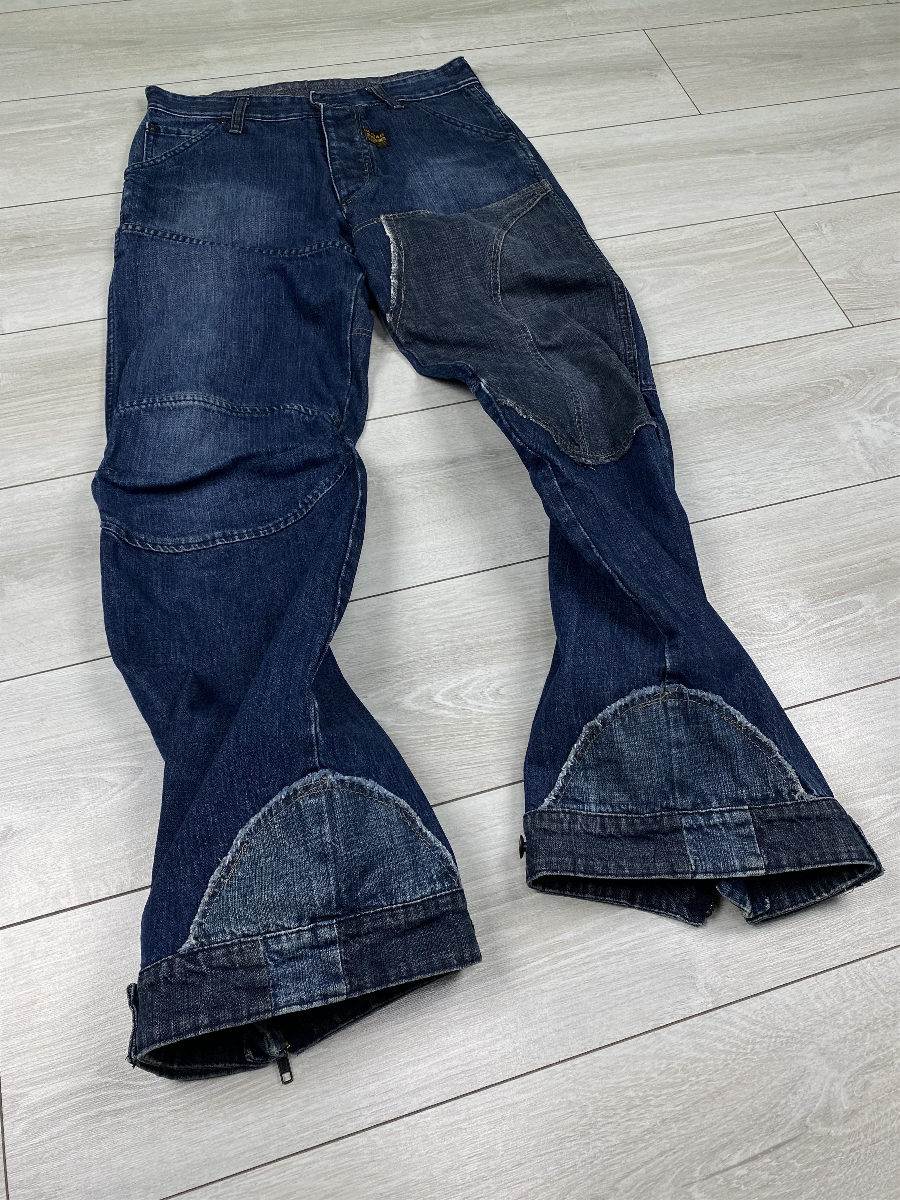 G-Star G Star RAW Cargo Baggy zip Flare Avant Garde elwood Pants Size US 31 - 9 Thumbnail