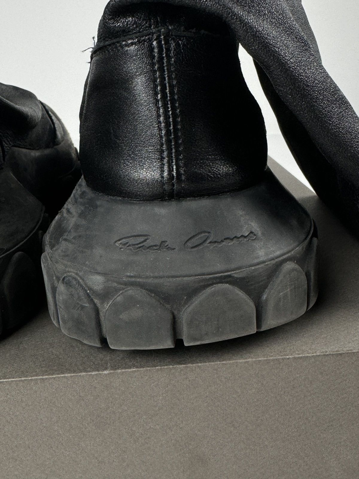 Rick Owens × Rick Owens Drkshdw Rick Owens Bozo Tractor Stocking Boots Size US 11 / EU 44 - 8 Thumbnail
