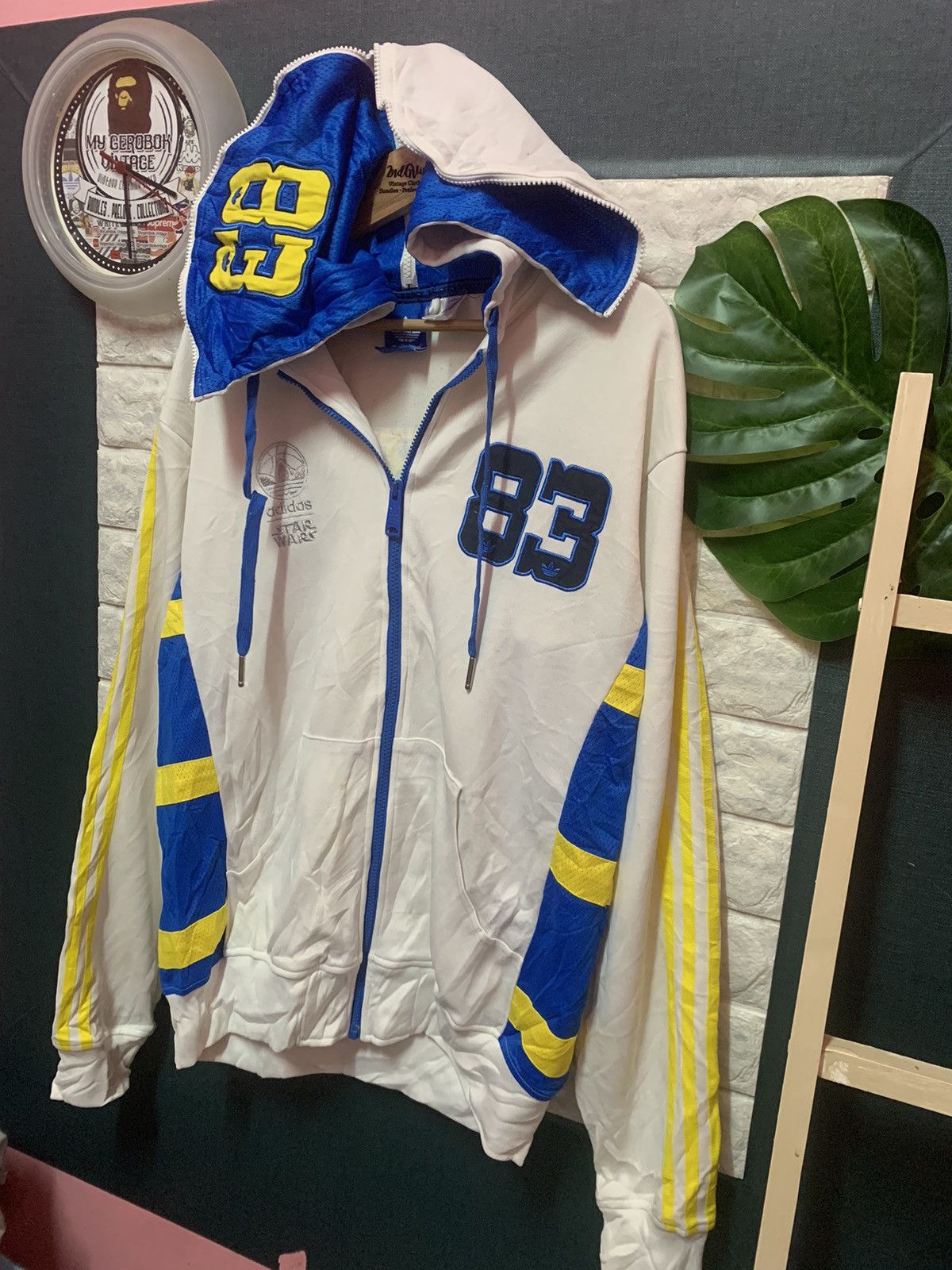 Adidas × Vintage RARE!! Sweater Hoodies ADIDAS X star Wars Size US L / EU 52-54 / 3 - 2 Thumbnail