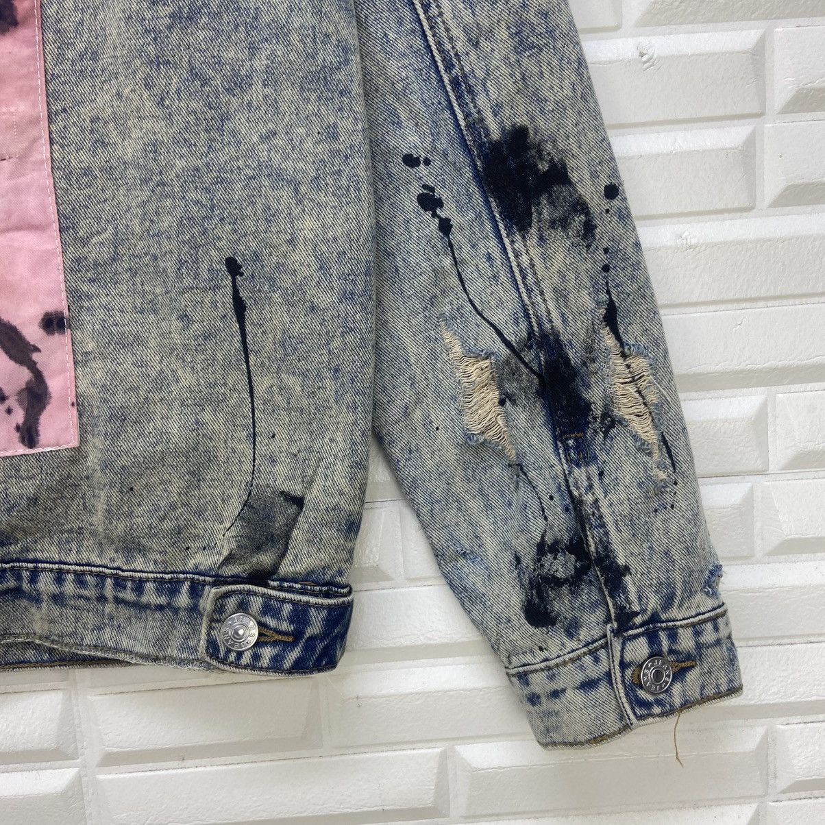 Japanese Brand Japanese Brand Distressed Denim Paint Splatter Denim Jacket Size US M / EU 48-50 / 2 - 15 Thumbnail