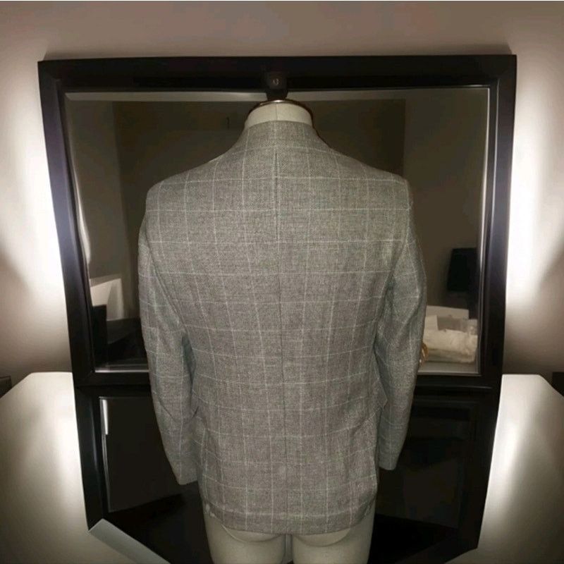 Hugo Boss Hugo Boss Mens Two Button Blazer Jacket Beige Size 38 R Size 38R - 2 Thumbnail