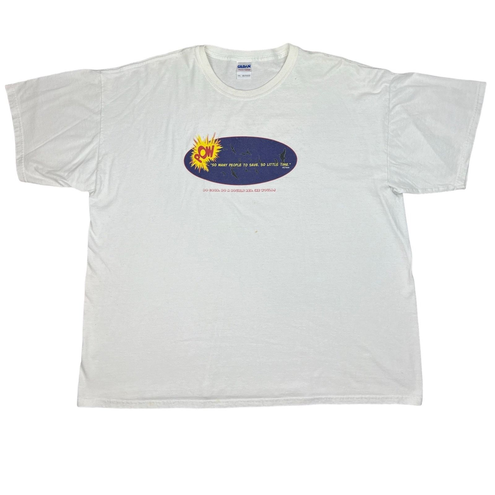 Gildan Vintage Batman Carter Bloodcare Promotional Tee Size US XXL / EU 58 / 5 - 1 Thumbnail