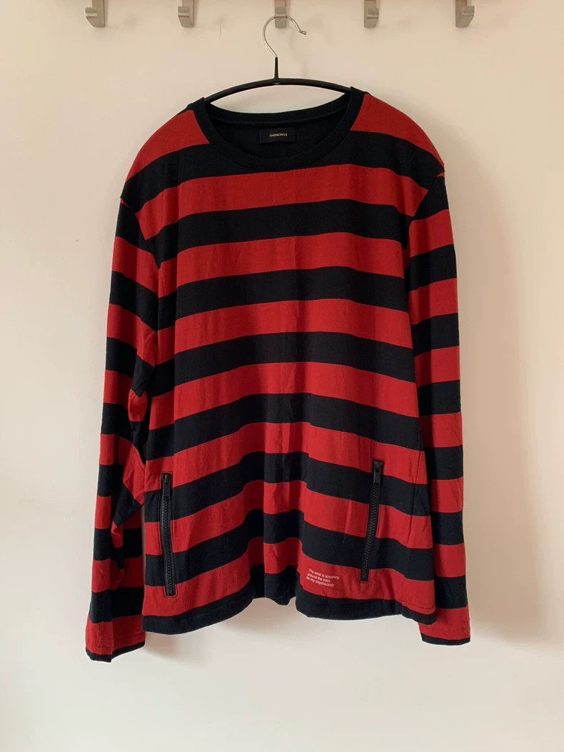 Undercover undercover black and red stripes long sleeves 2502-Nextarro Size US M / EU 48-50 / 2 - 1 Thumbnail