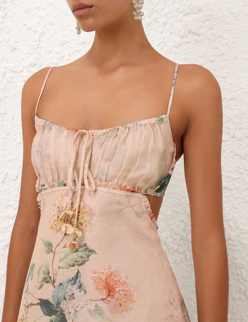 Zimmermann oc11z0226 Illuminate Drawn Slip Dress in Multicolor Size S / US 4 / IT 40 - 5 Thumbnail