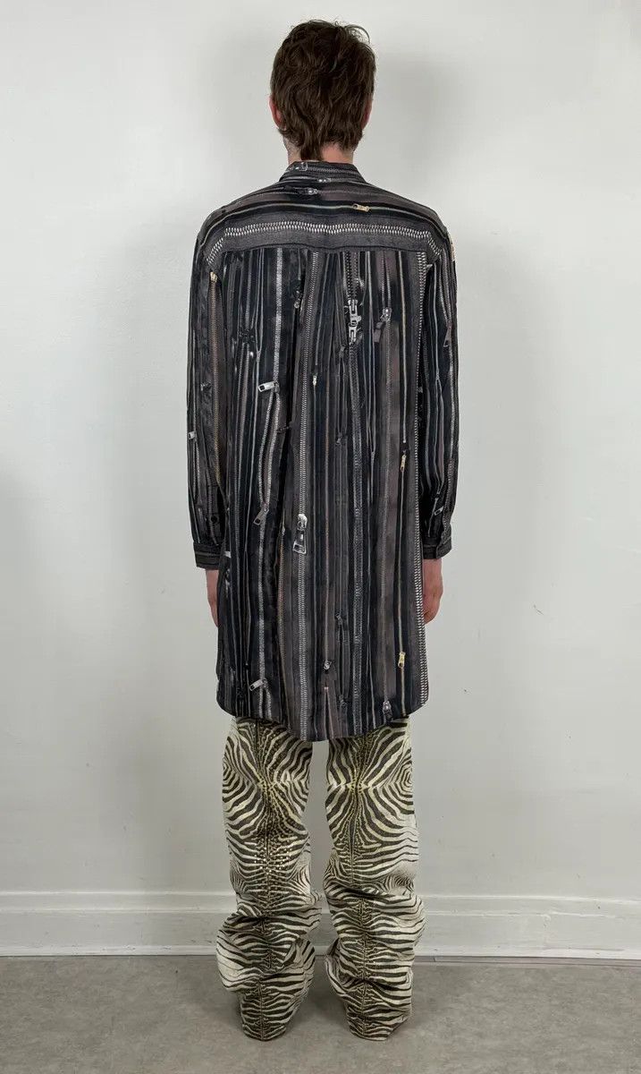 Jean Paul Gaultier 2000s Jean Paul Gaultier Zippers Print Long Shirt Size US S / EU 44-46 / 1 - 3 Thumbnail