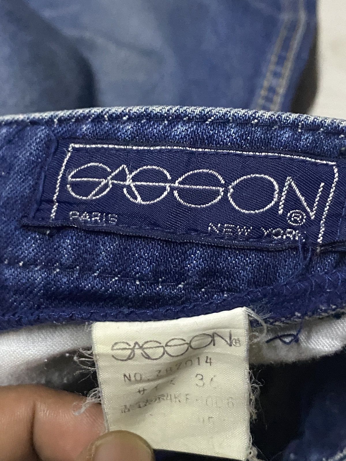 Japanese Brand Vintage American/Japanese Sasson Blue Wash Baggy Jeans Size US 34 / EU 50 - 10 Thumbnail