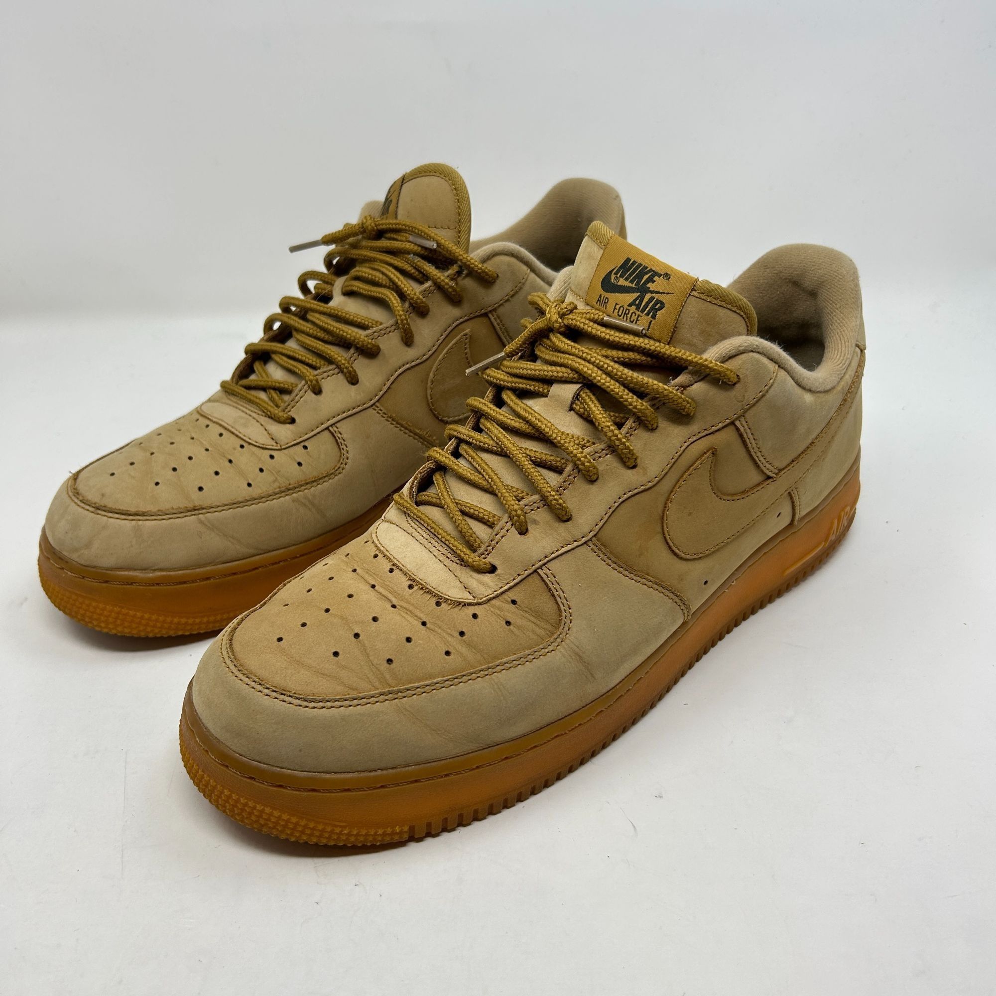 Nike Nike Air Force 1 Low Flax Wheat Gum Nubuck Sneakers AA4061-2 Size US 13 / EU 46 - 6 Thumbnail