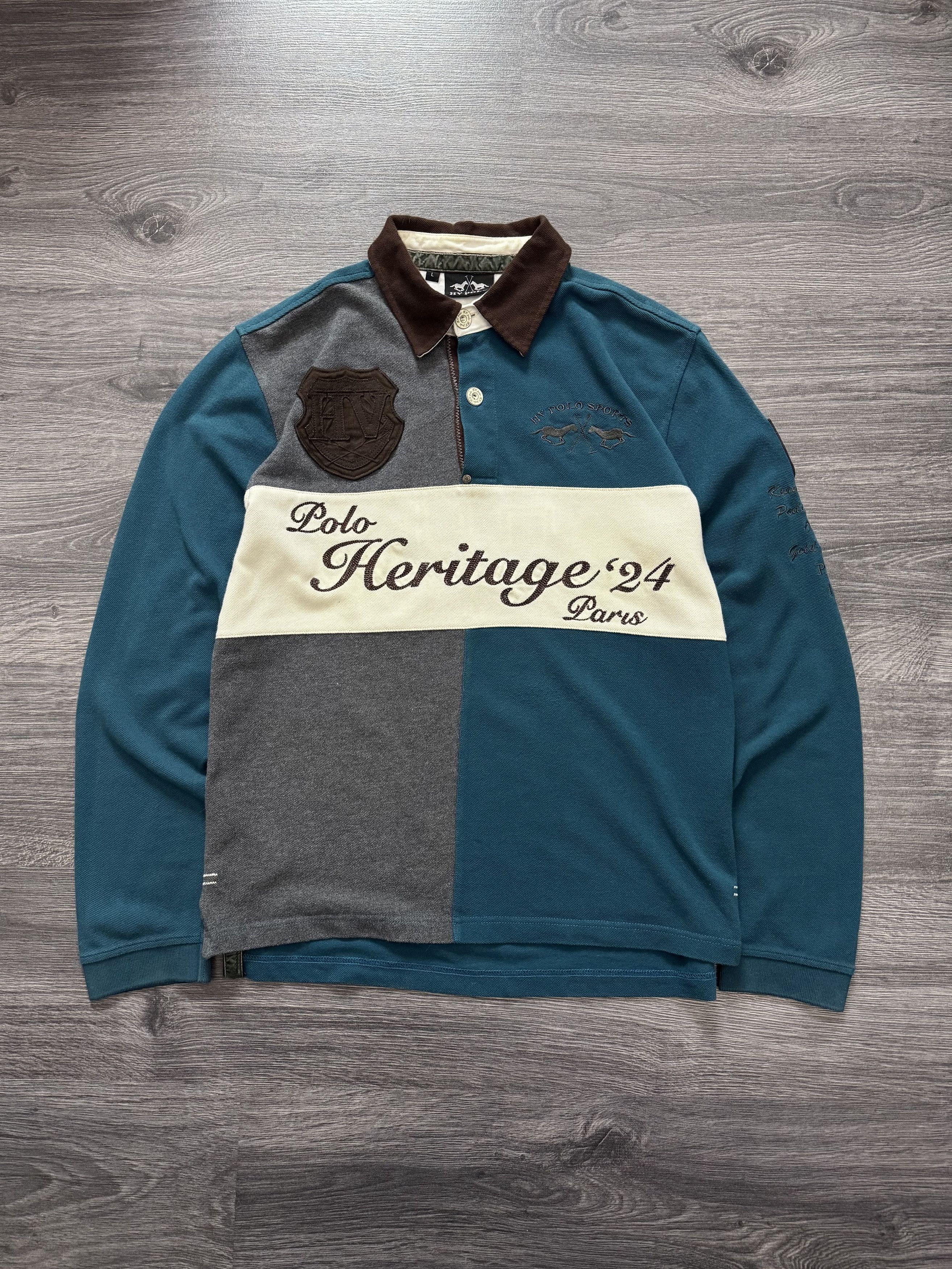 Polo Ralph Lauren Vintage Polo Ralph Lauren Style Rugby Number 3 RRL Size US L / EU 52-54 / 3 - 1 Thumbnail