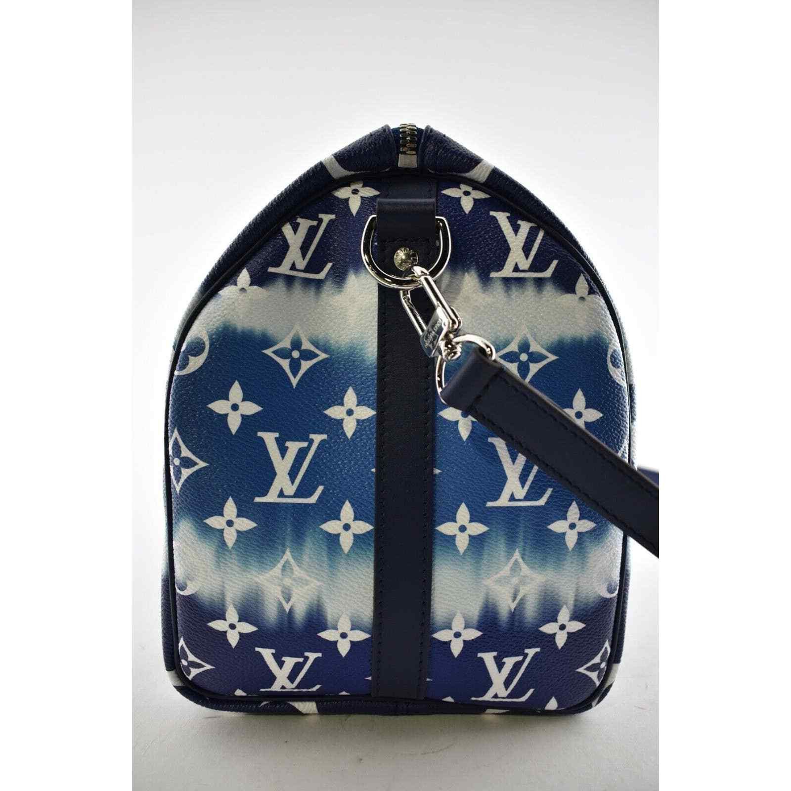 Louis Vuitton Louis Vuitton Blue White Monogram Crossbody Bag Size ONE SIZE - 4 Thumbnail