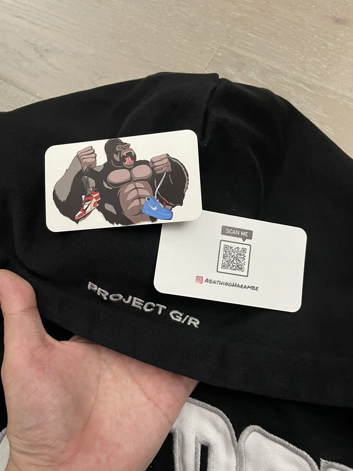 PROJECT G/R Project GR RECONSTRUCTED FOLDED ZIP HOODIE - Black Size US S / EU 44-46 / 1 - 6 Thumbnail