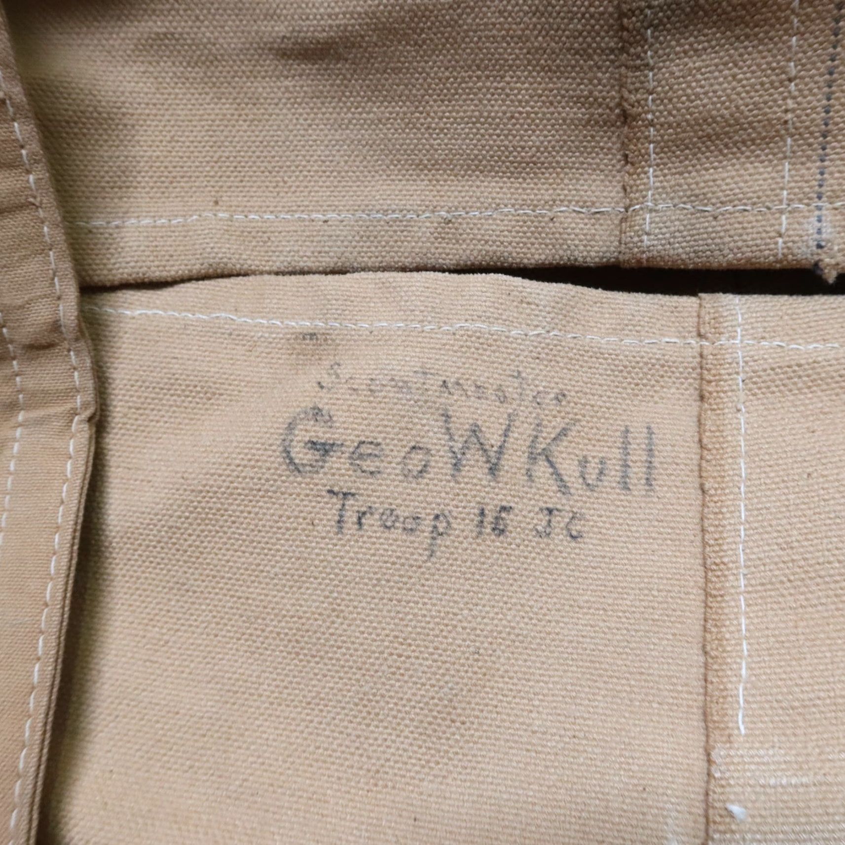 Vintage Vintage US Army Deployment Bag 1918 Canvas Duffle Brown Size ONE SIZE - 4 Thumbnail