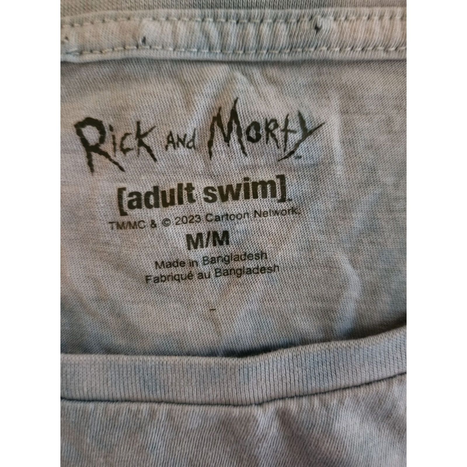 Vintage Rick and Morty Falling Portals Blue Tie Dye T Shirt Size M Size US M / EU 48-50 / 2 - 2 Thumbnail