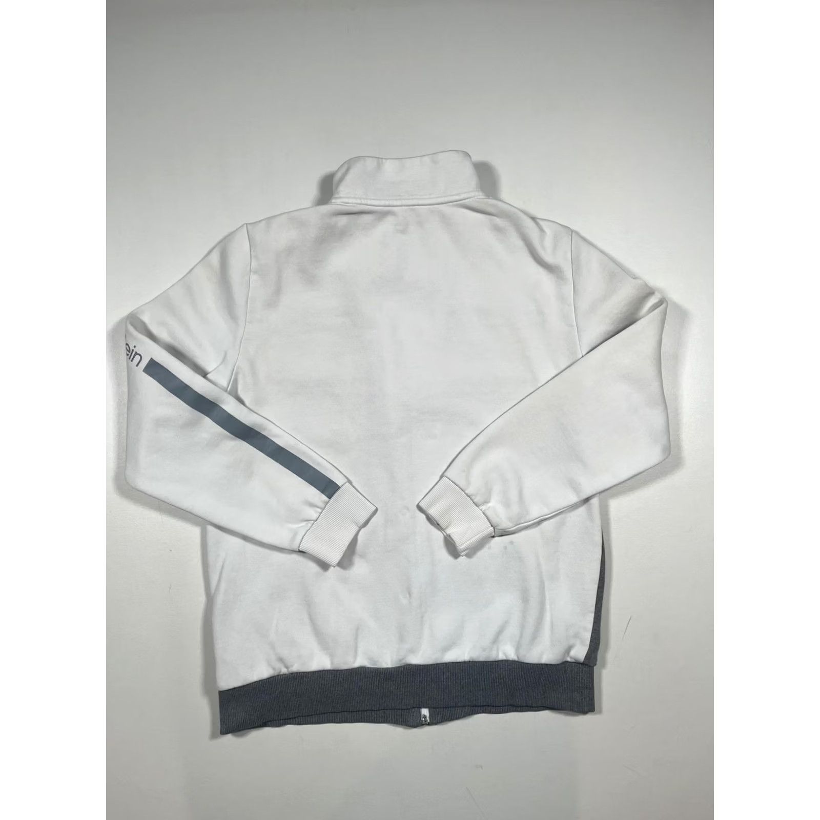 Calvin Klein Calvin Klein Jacket M Gray Colorblock Full Zip Track Logo Unisex Adults Regular Cotton Blend Size US M / EU 48-50 / 2 - 2 Thumbnail
