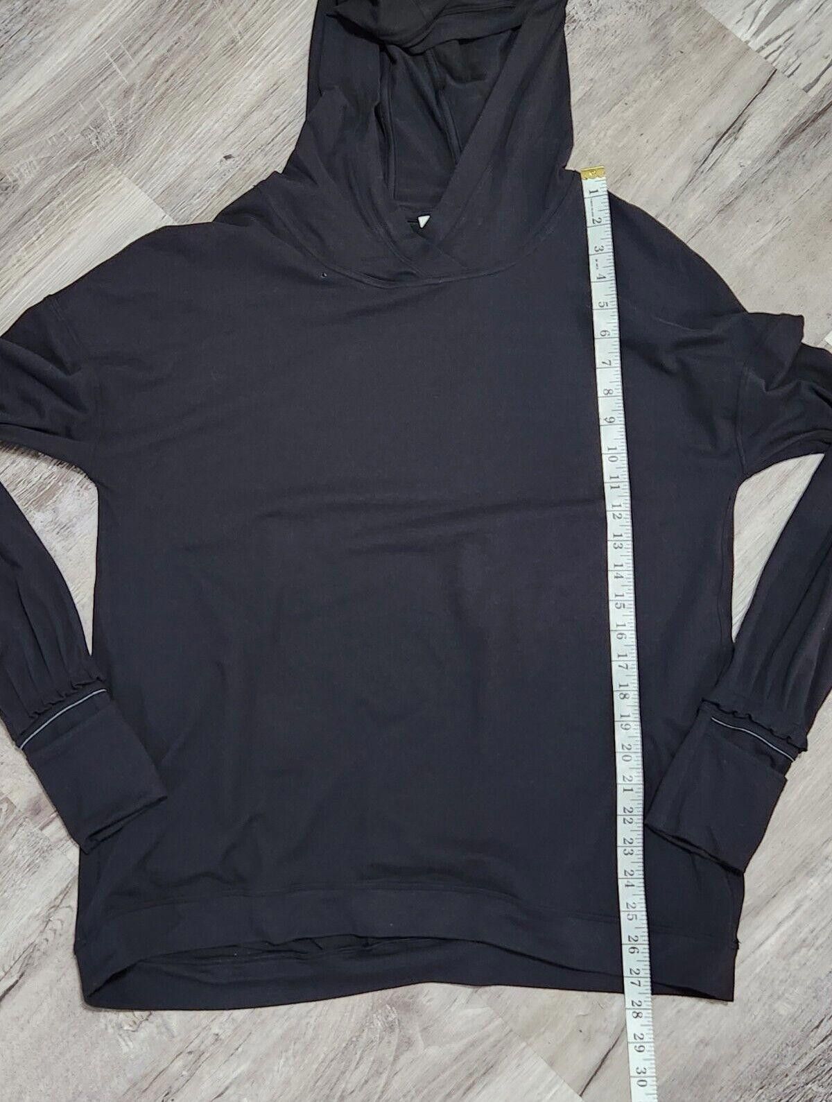 Designer Lululemon Sweatshirt Size 10 Black Pullover Ruffle Size L / US 10 / IT 46 - 7 Thumbnail